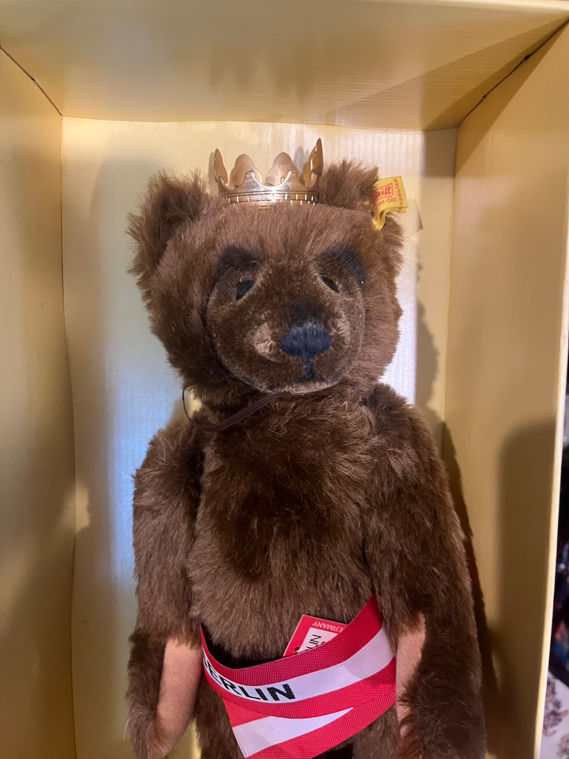 1985 Chocloate Brown Steiff Berlin Bear - Regular - Thumbnail 10