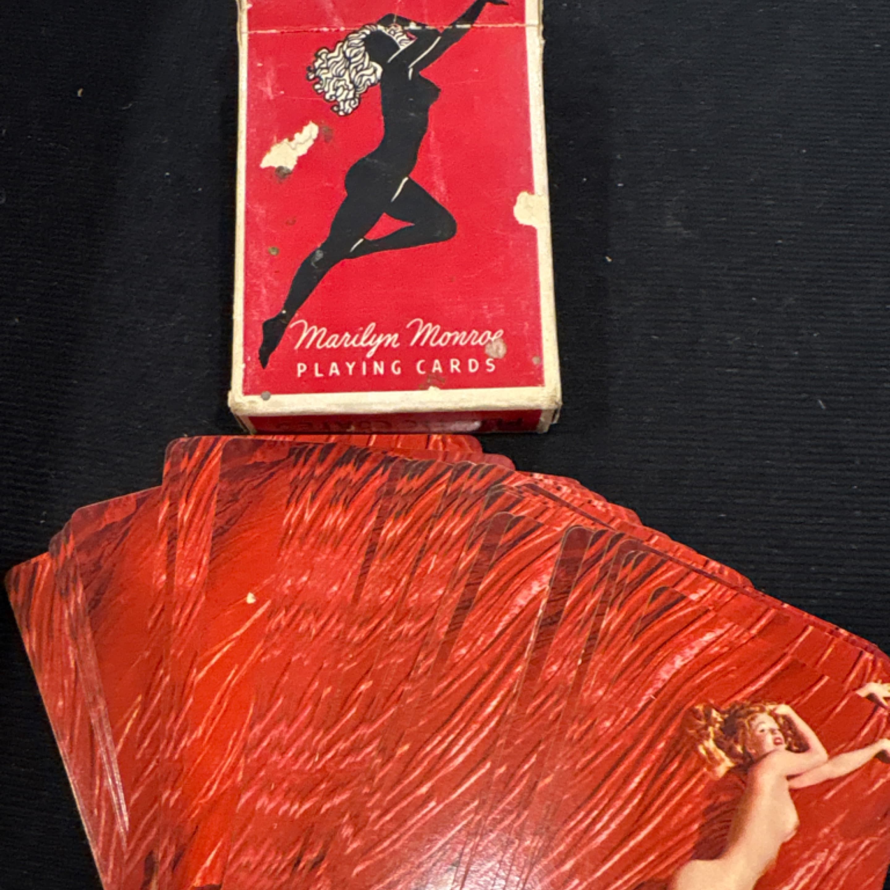 Marilyn Monroe Photo Art Playing Cards 1950s Vintage Pin-Up Complete Deck Original Box - Regular