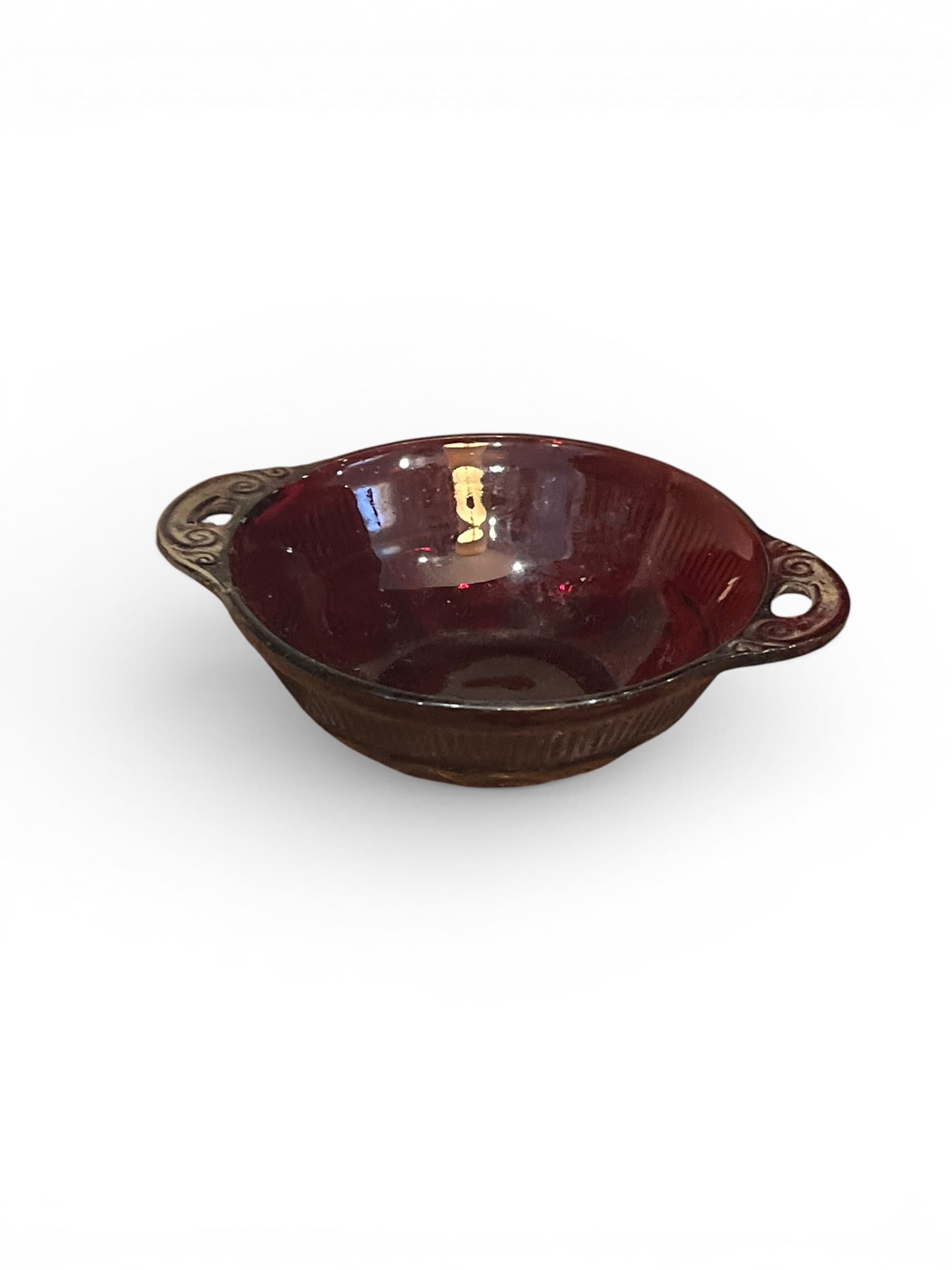 Anchor Hocking Coronation Royal Ruby Red small fruit bowl-1270 - Regular - Thumbnail 3
