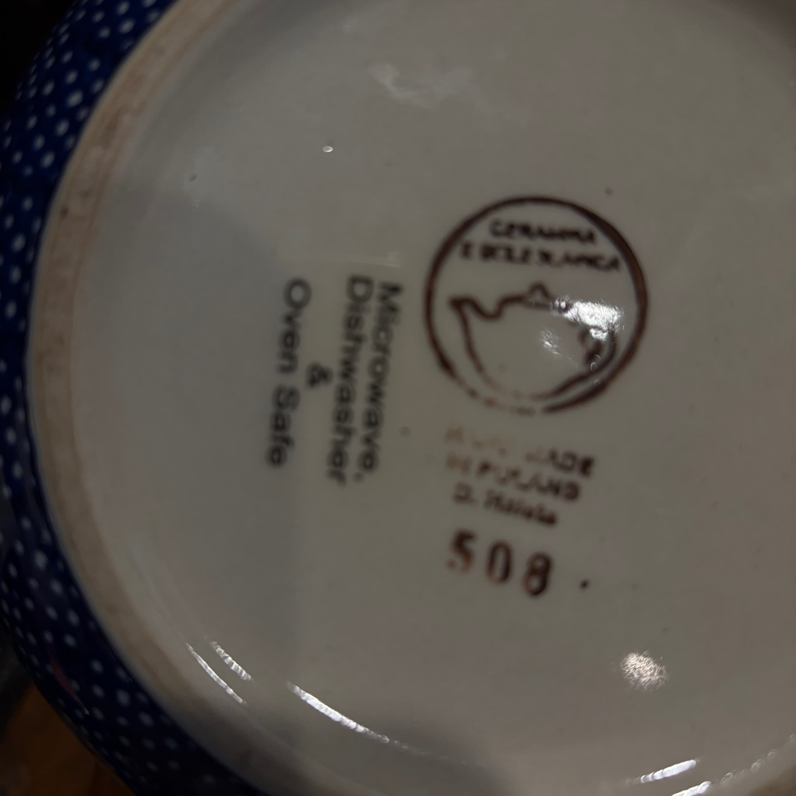 Ceramika Artystyczna Polish Pottery Teapot | Winter Moose Forest - Regular - Thumbnail 7