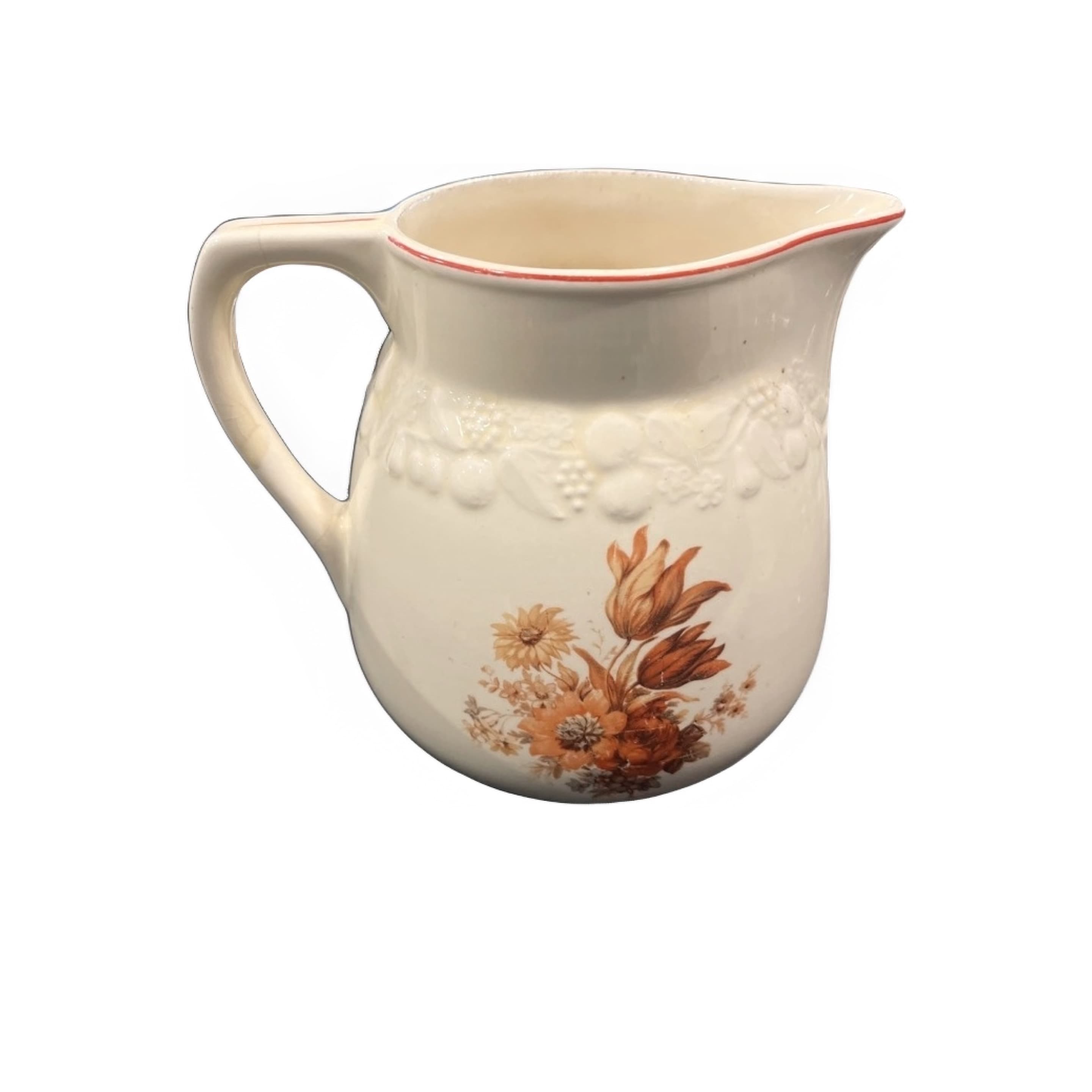 Crooksville Pantry Bak-In Ware Pitcher | Vintage 1930s 40s | 1249 - Regular
