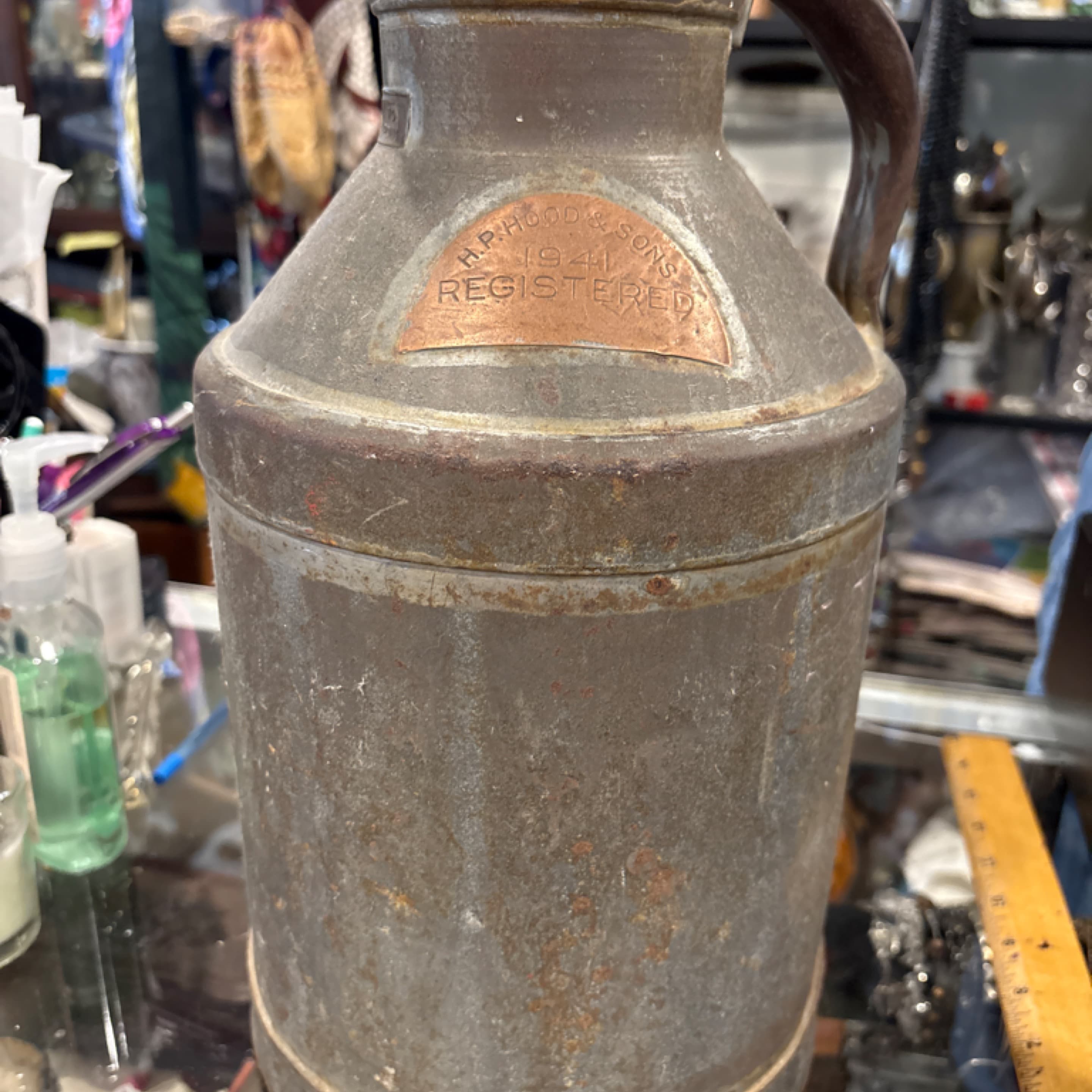 H.P. Hood & Sons Registered Dairy Milk Can c.1941 - Regular
