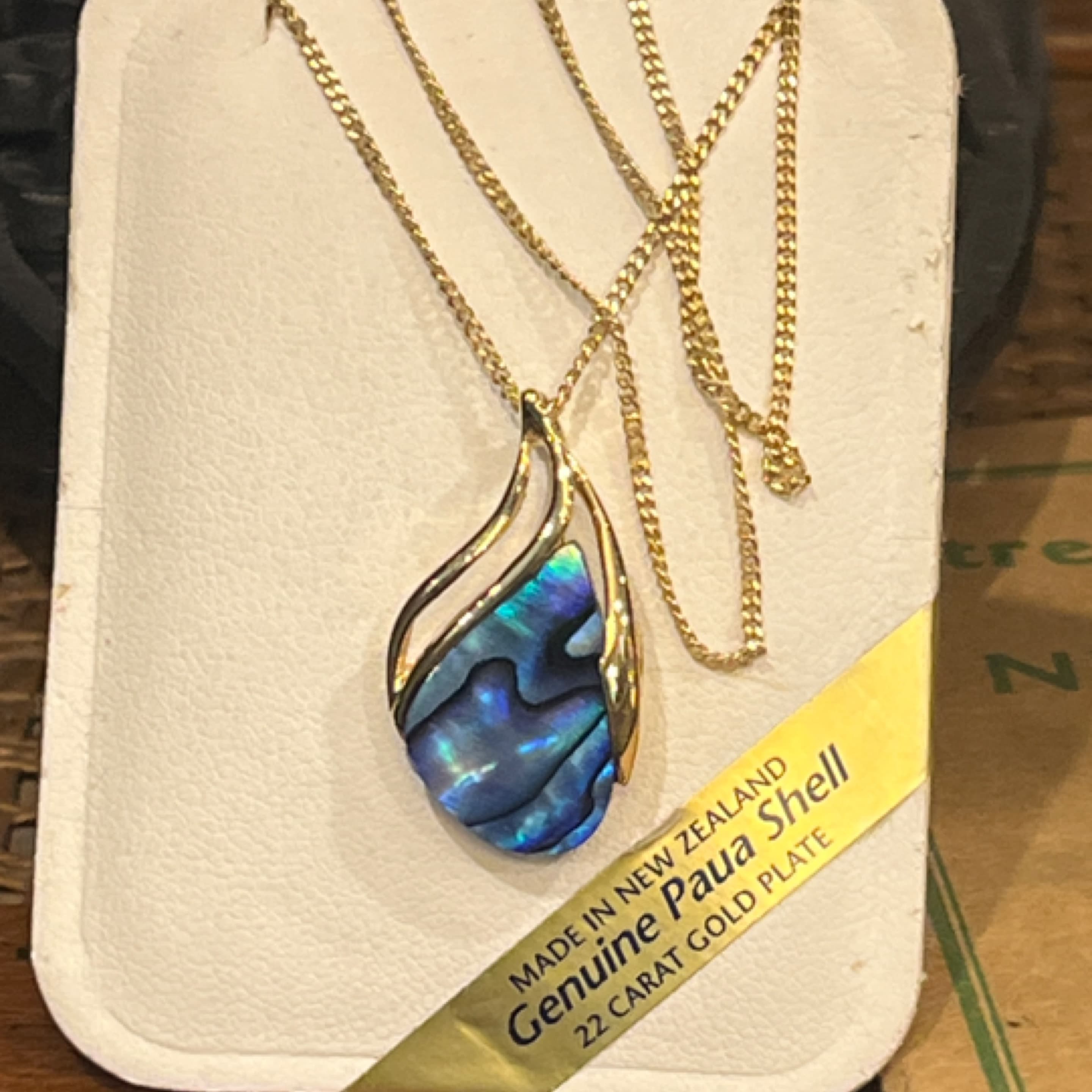 Genuine Paua Shell Necklace - Regular