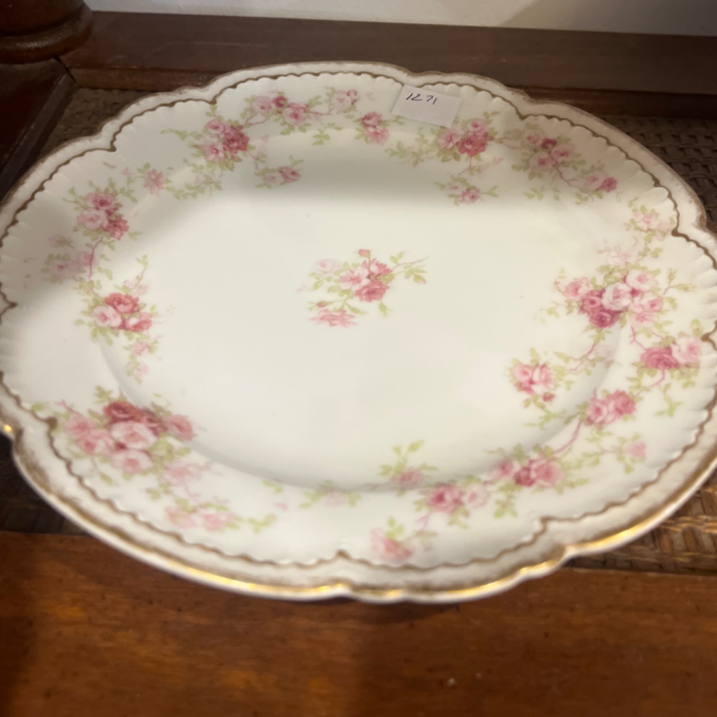 antique Haviland Limoges Plate 1271 - Regular