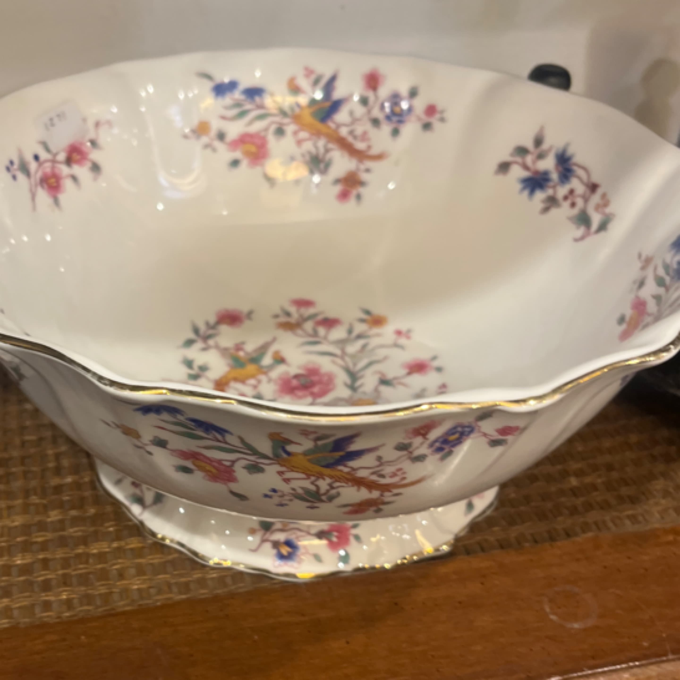 vintage Hammersley fine bone china footed bowl 1271 - Regular
