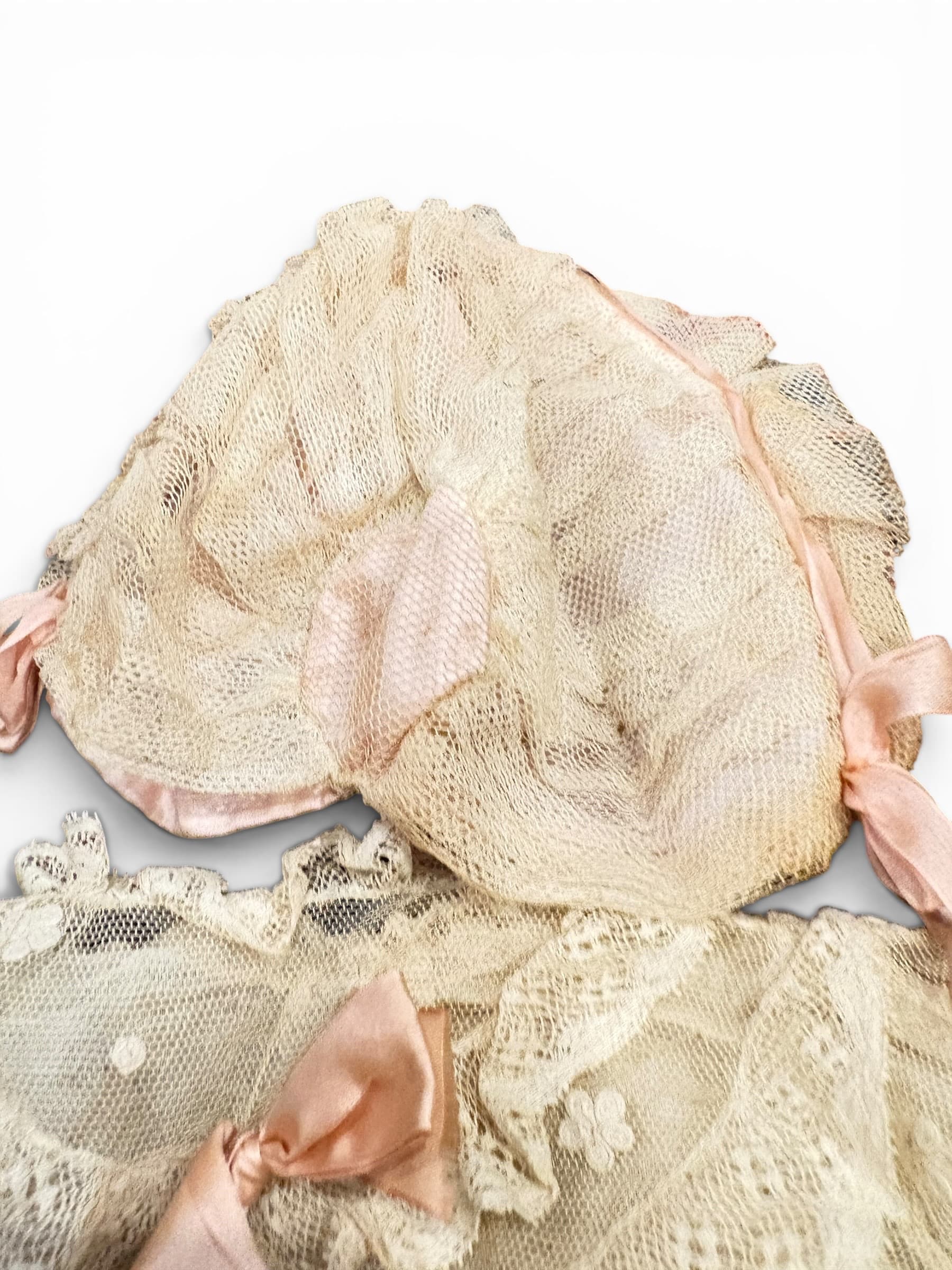 Antique Doll Layette Set | 1880s–1910s | Embroidered Net Christening Outfit - 1270 - Regular - Thumbnail 10