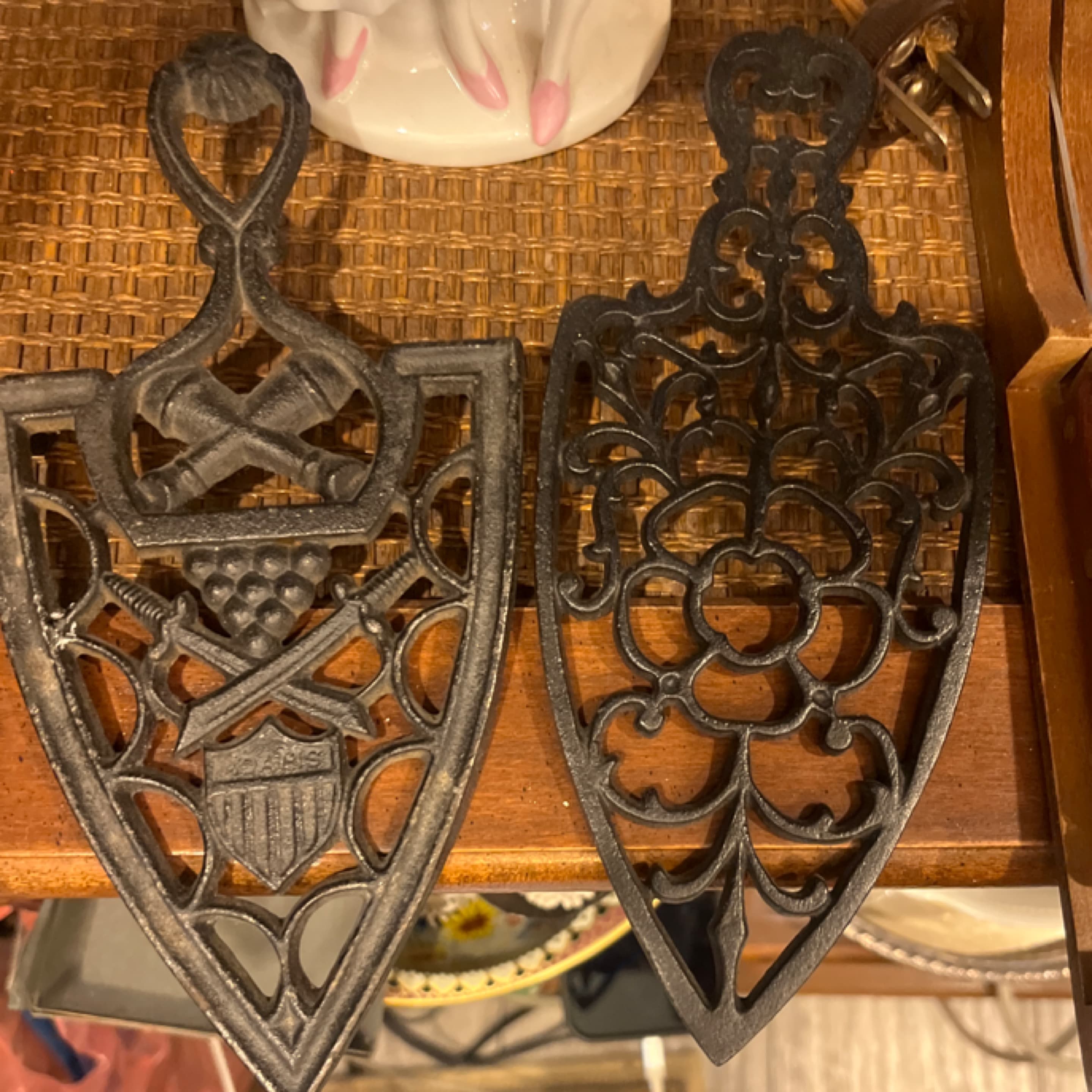 Vintage Cast Iron Trivets - Regular