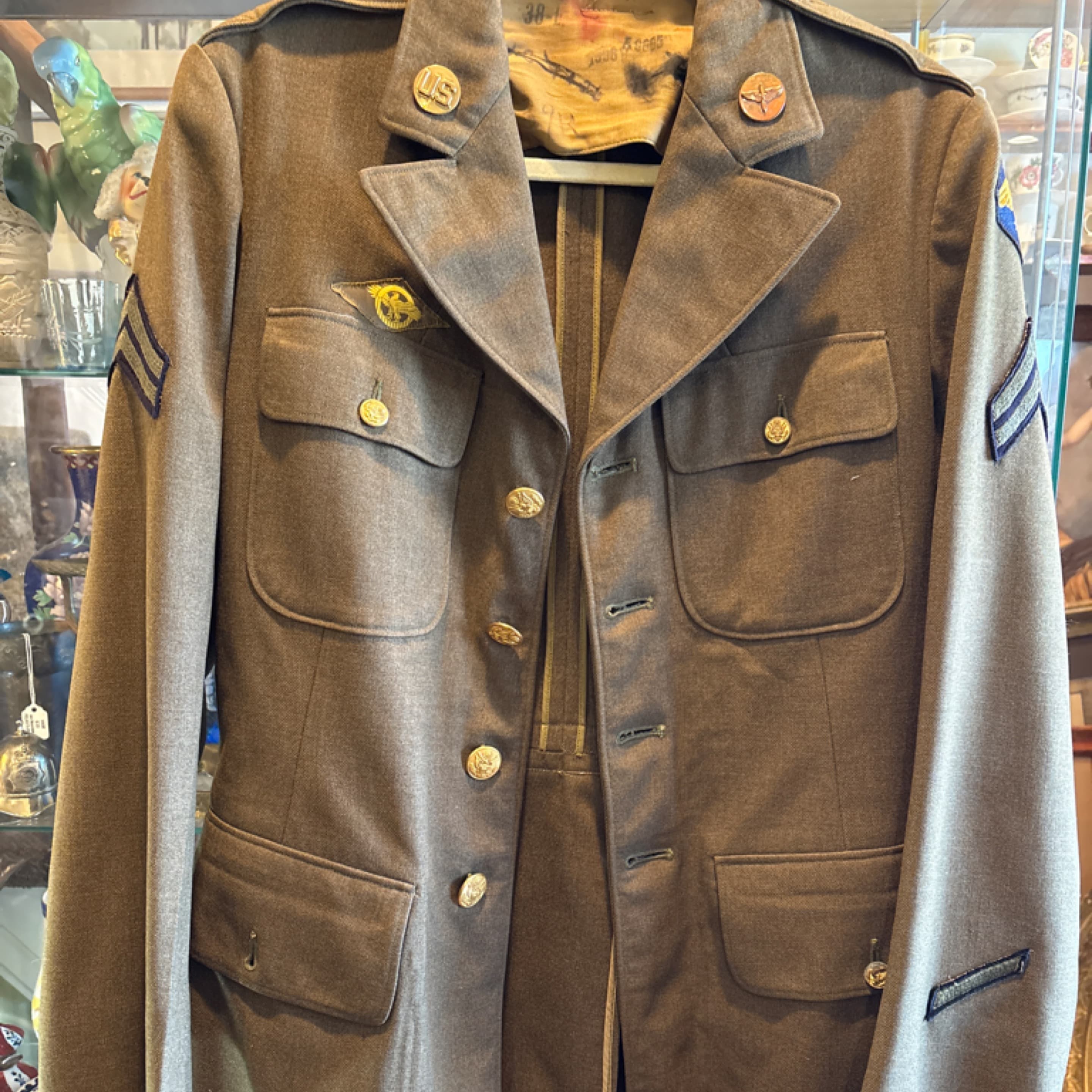 WWII U.S. Army Air Forces Wool Service Jacket — Pacific Theater, Corporal Rank, Far East Air Forces Patch - Regular