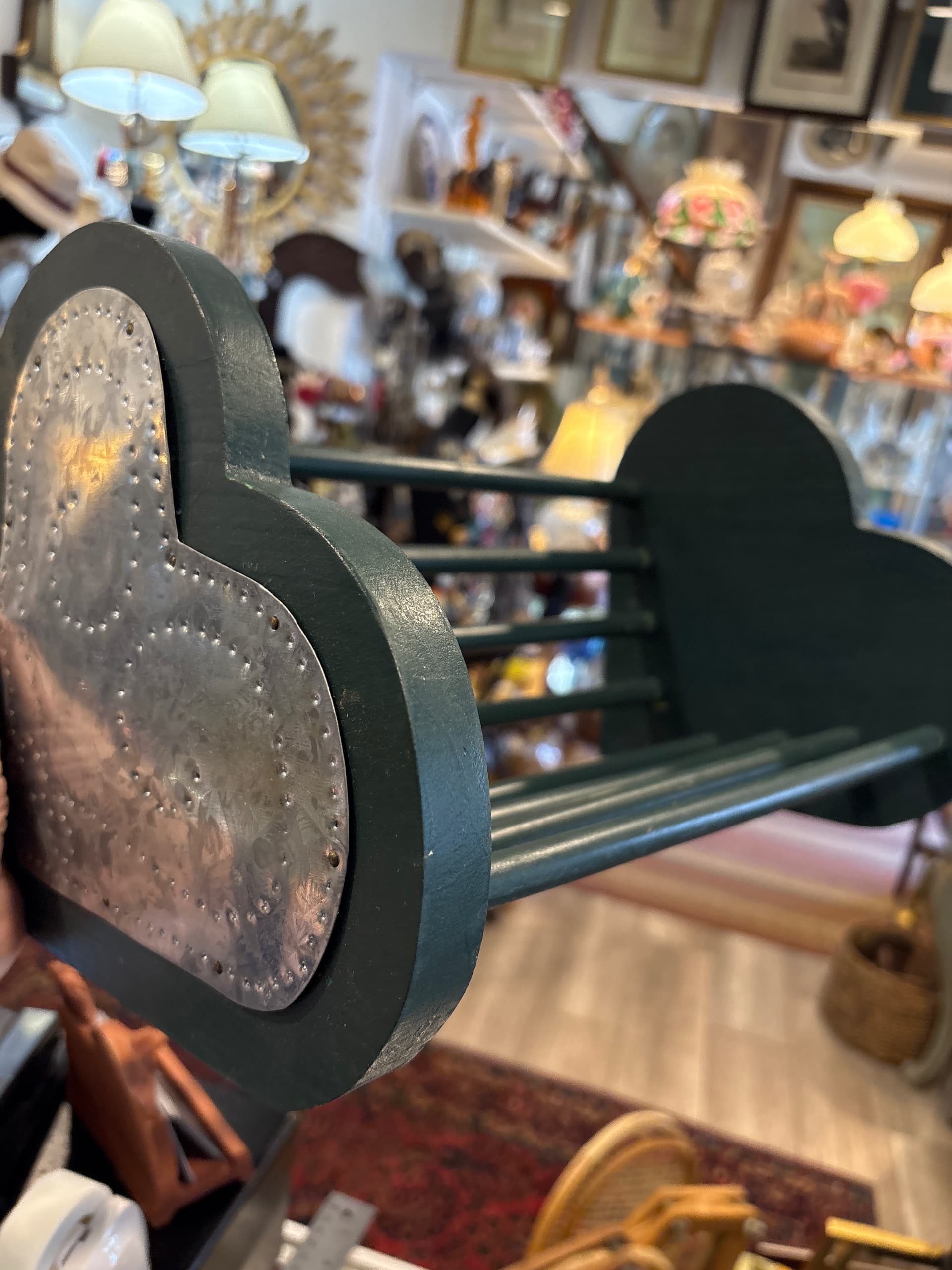 1980s Heart-Shaped Country Primitive Book Stand- 1170 - Regular - Thumbnail 5