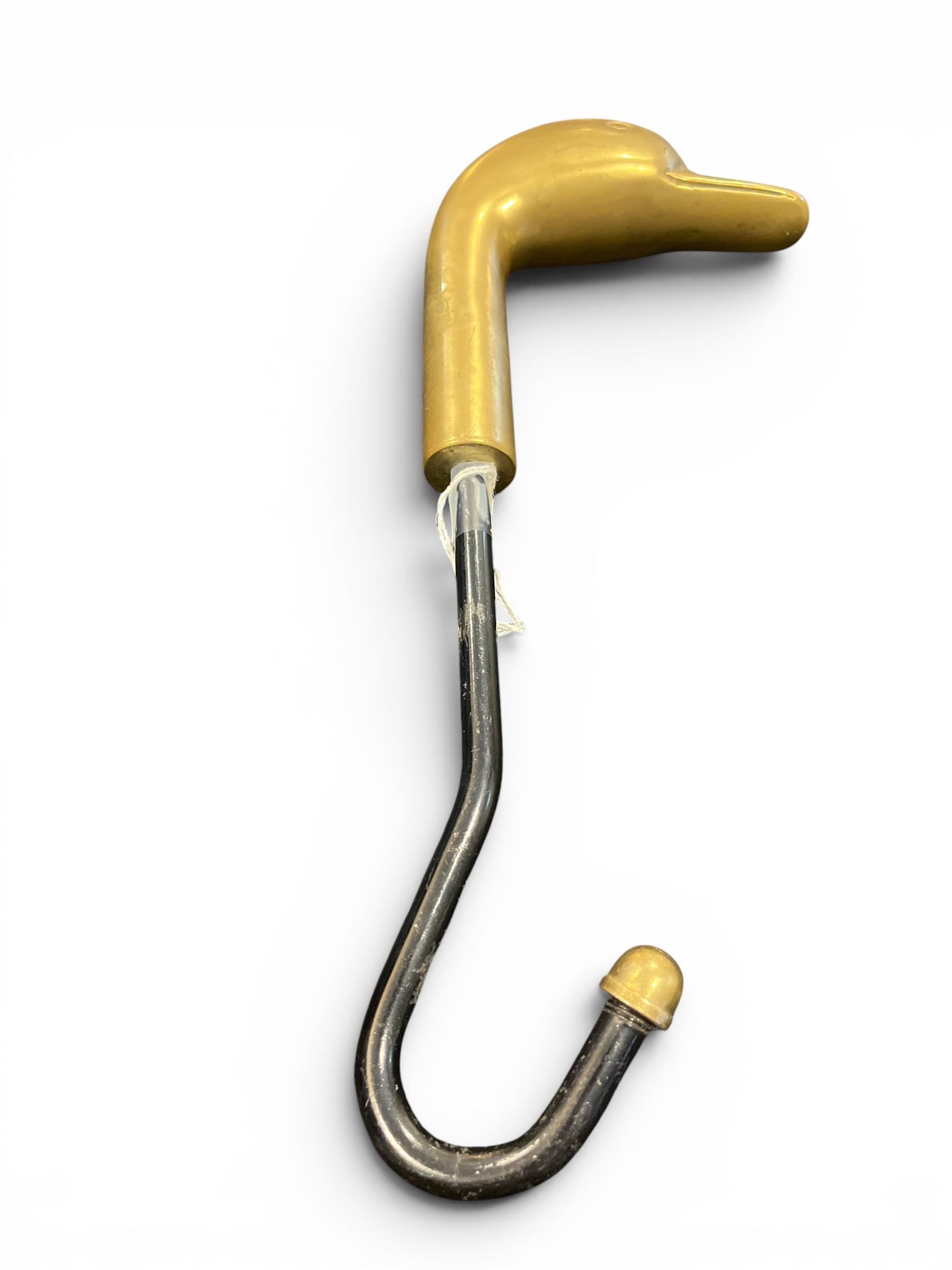 Vintage brass duck head hook for fireplace damper pull Hook or Purse Hook / Handbag Hanger - Regular - Thumbnail 6