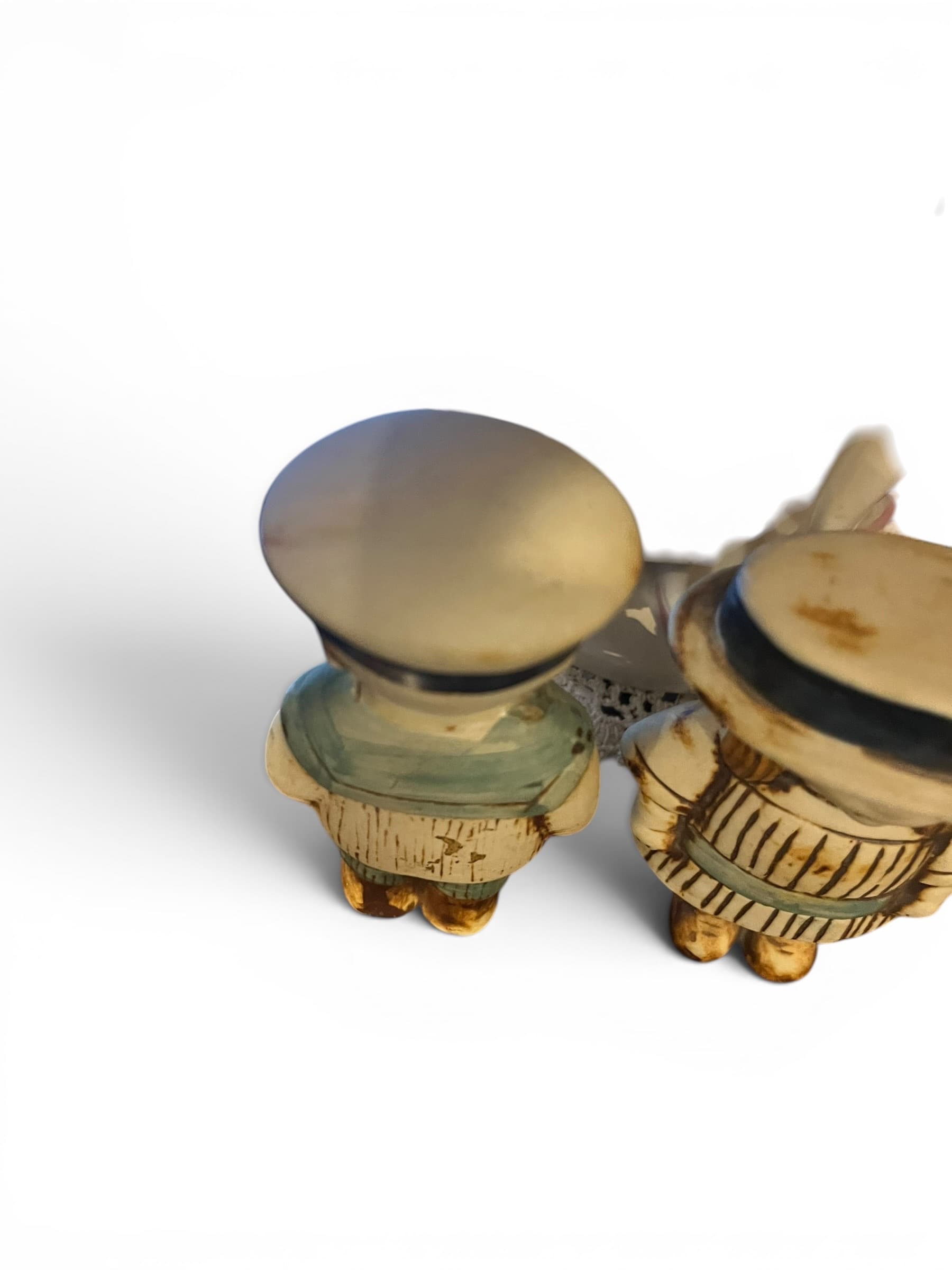 Anna and Oscar Figurines Lisa Larson for Gustavsberg Sverige Ceramic Figurines, Swedish Boy & Girl Pair, Vintage Mid-Century Scandinavian Folk Art - Regular - Thumbnail 7