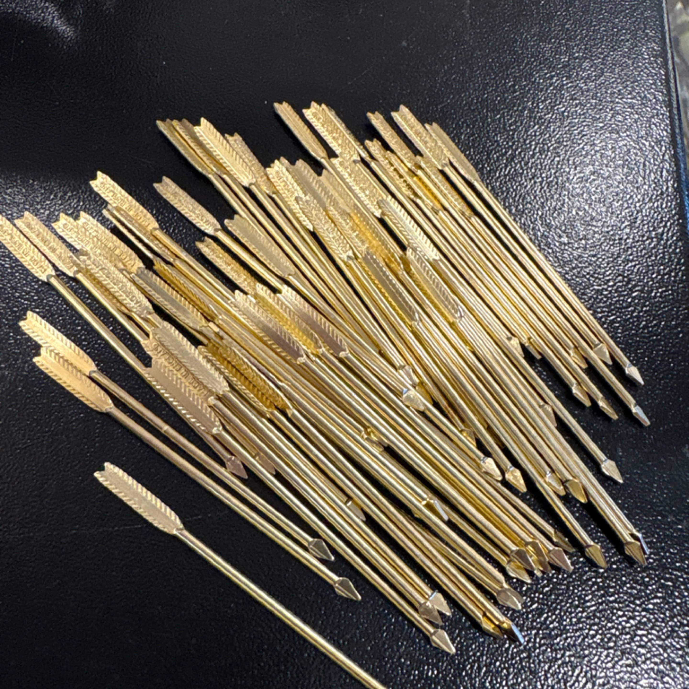 Vintage Gold Arrow Cocktail Picks Set of 57 | MCM Barware Swizzle Sticks | Mid-Century Modern Bar Cart Décor - Regular