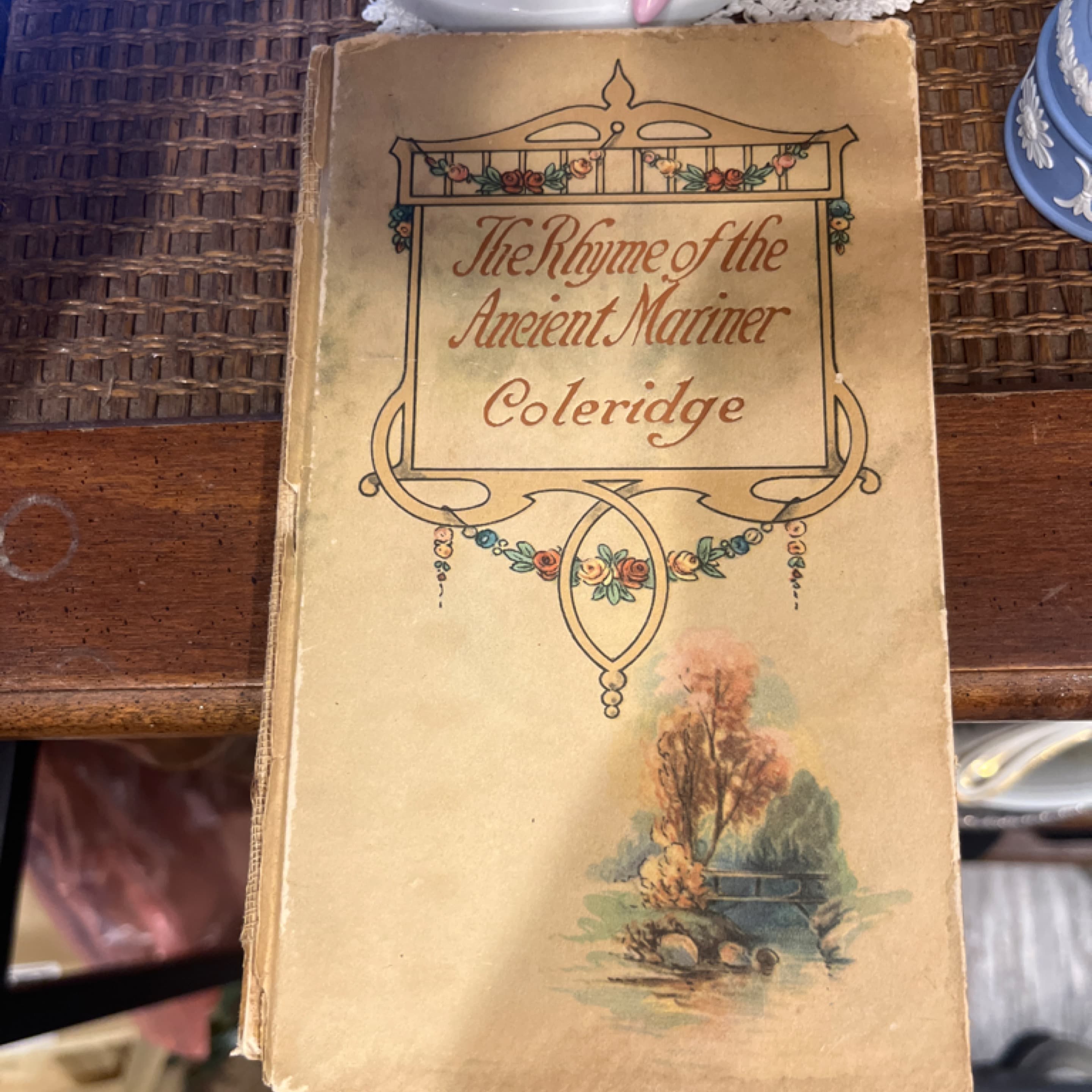 Vintage Copy of The Rime of the Ancient Mariner – Decorative Poetry Book - Regular