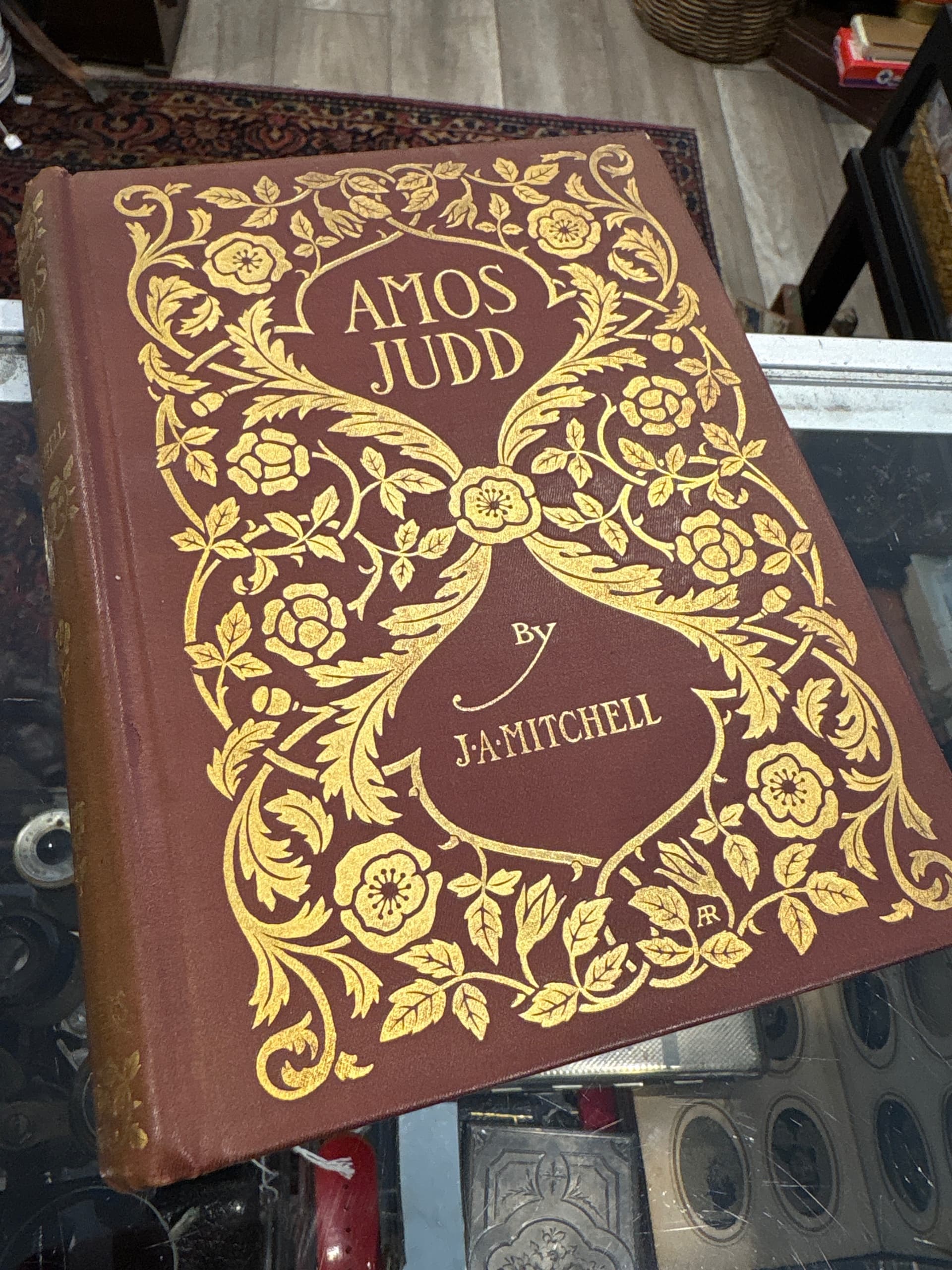 Amos Judd by J.A. Mitchell — 1901 Antique Hardcover with Stunning Gilt Decorative Binding - Regular - Thumbnail 2