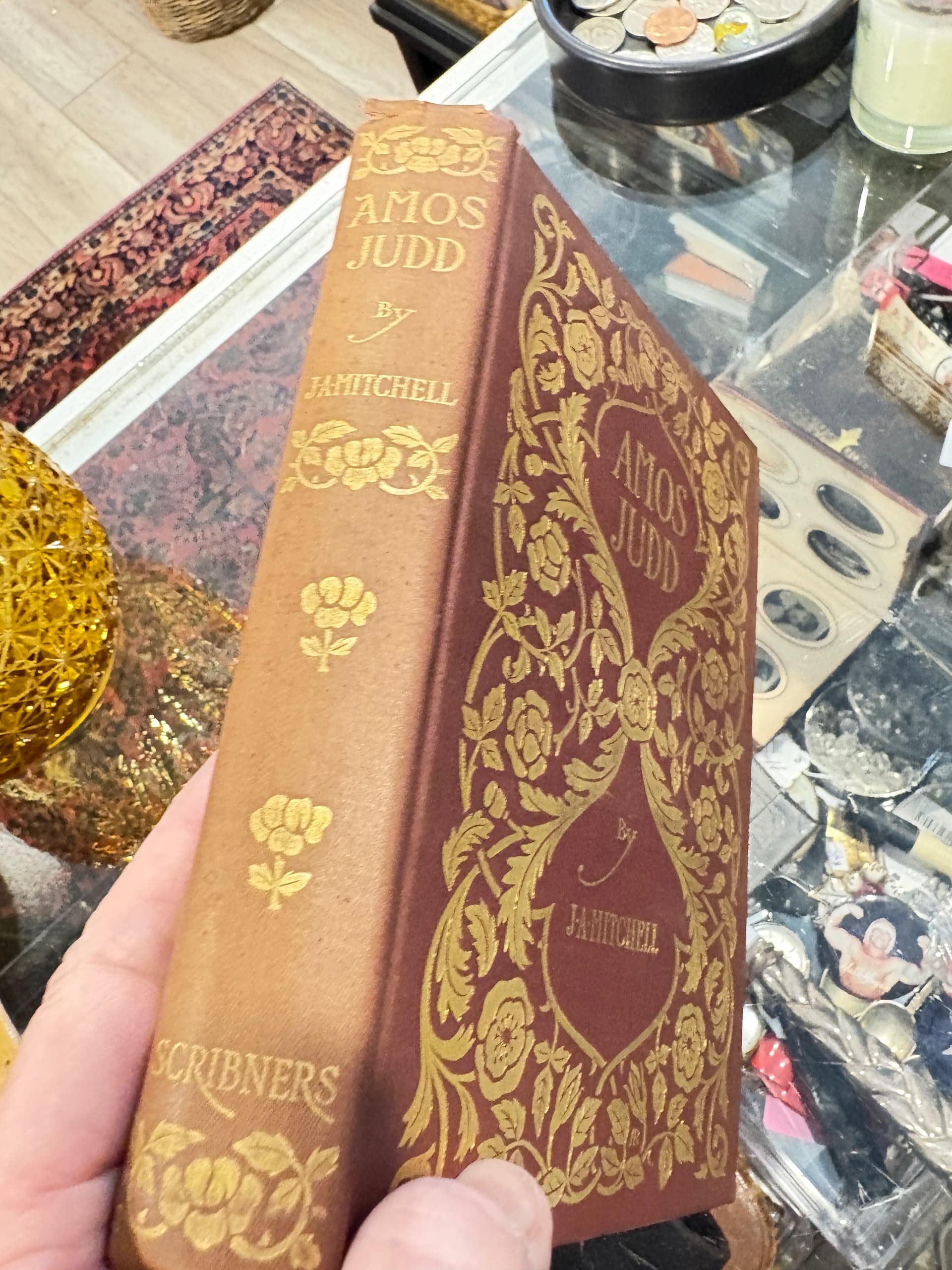 Amos Judd by J.A. Mitchell — 1901 Antique Hardcover with Stunning Gilt Decorative Binding - Regular - Thumbnail 4