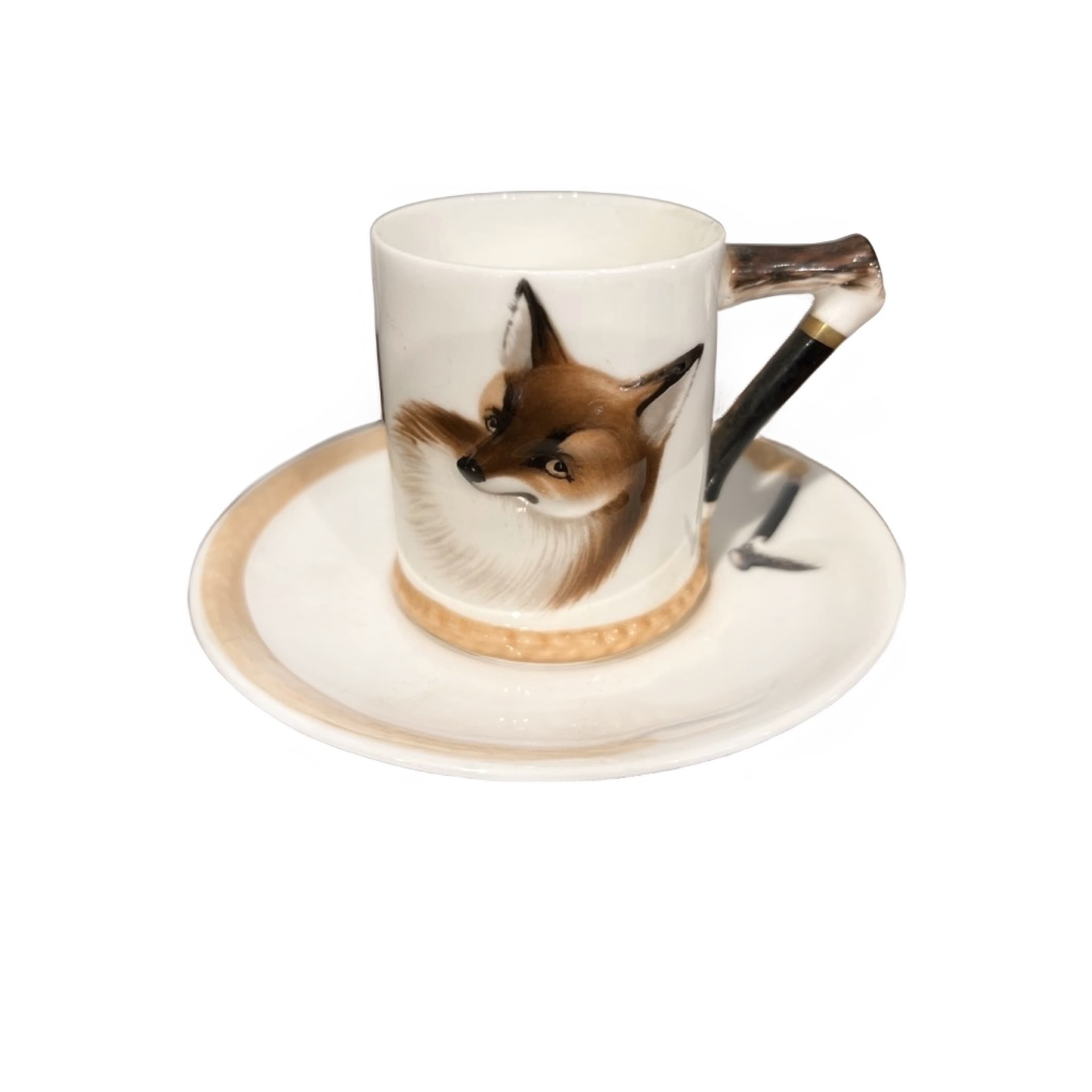 Royal Doulton Reynard the Fox Hand Painted Demitasse Cup and Saucer - Regular