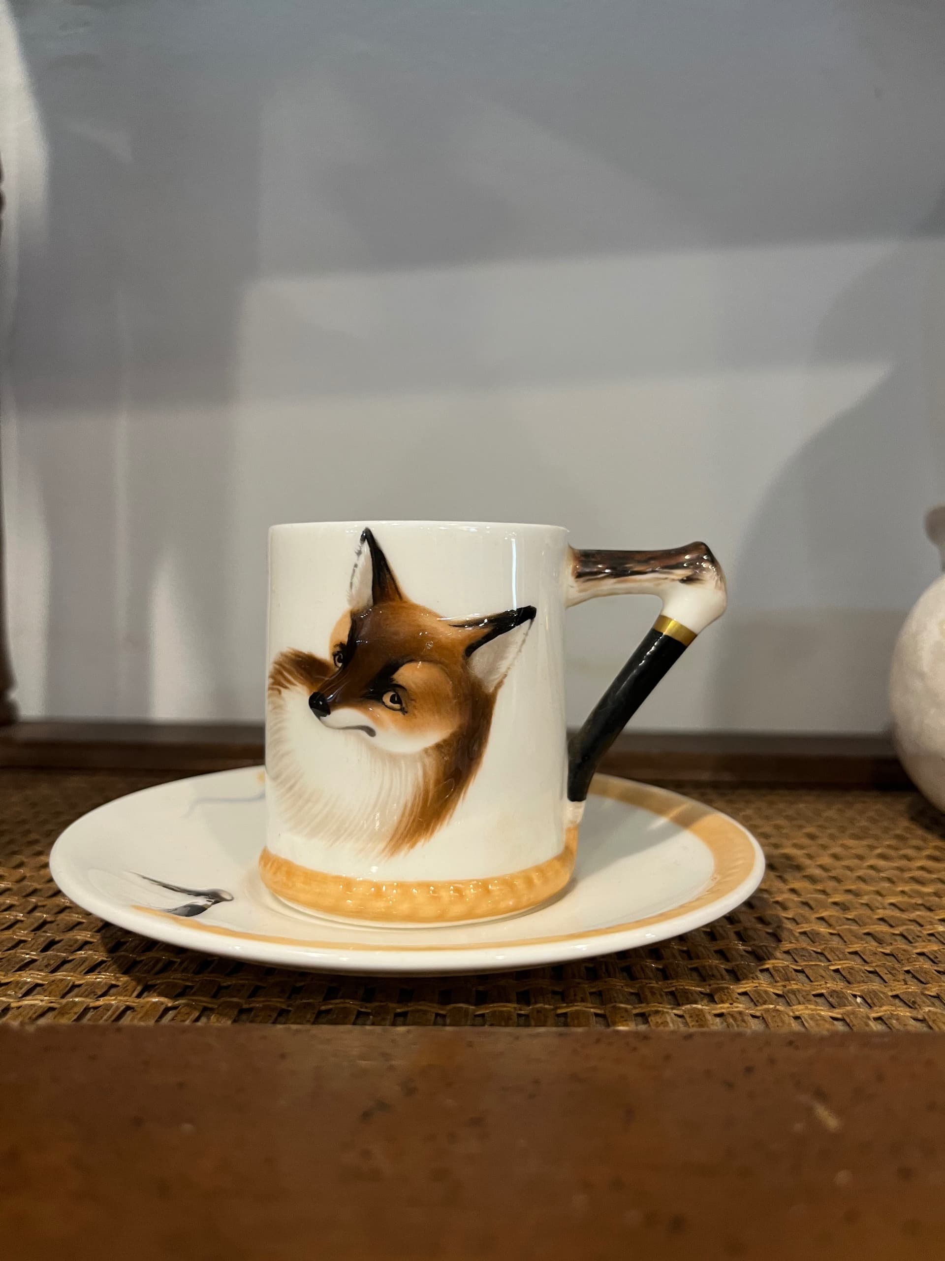 Royal Doulton Reynard the Fox Hand Painted Demitasse Cup and Saucer - Regular - Thumbnail 2