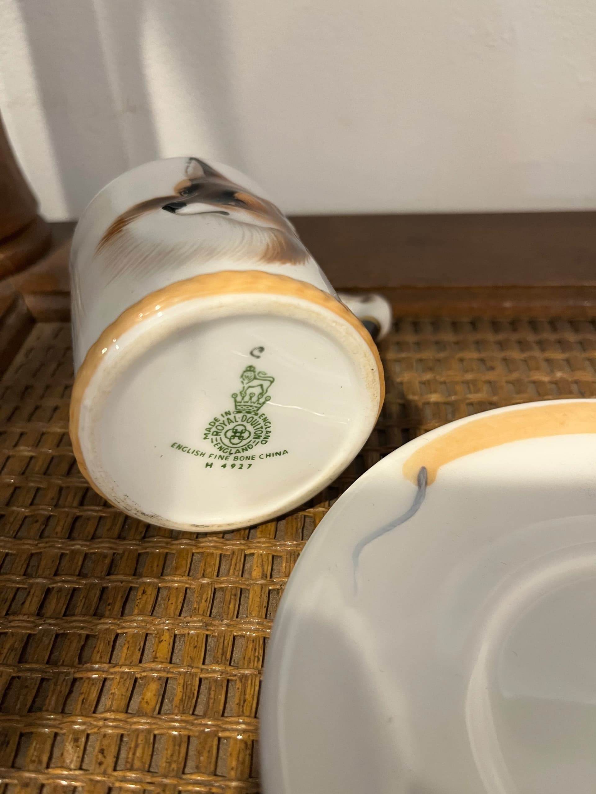 Royal Doulton Reynard the Fox Hand Painted Demitasse Cup and Saucer - Regular - Thumbnail 3