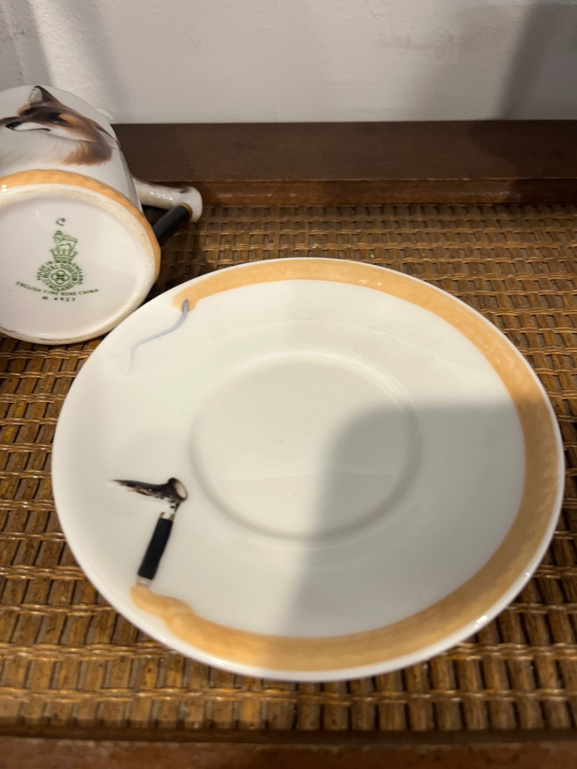 Royal Doulton Reynard the Fox Hand Painted Demitasse Cup and Saucer - Regular - Thumbnail 5