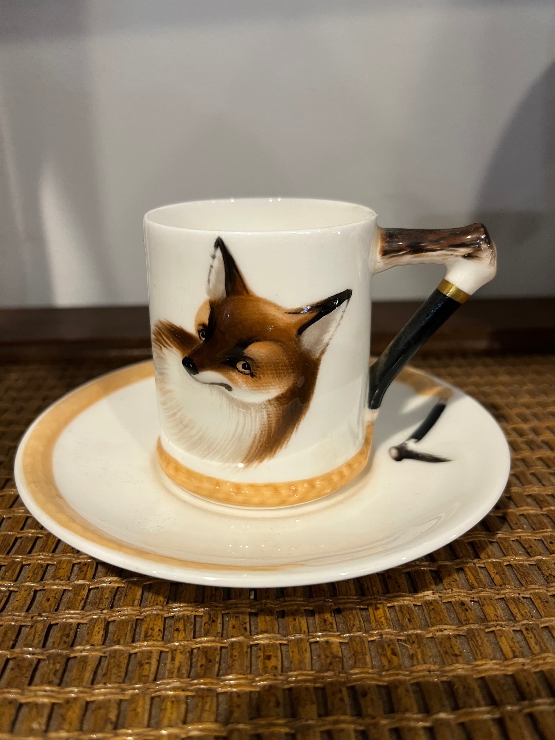 Royal Doulton Reynard the Fox Hand Painted Demitasse Cup and Saucer - Regular - Thumbnail 6