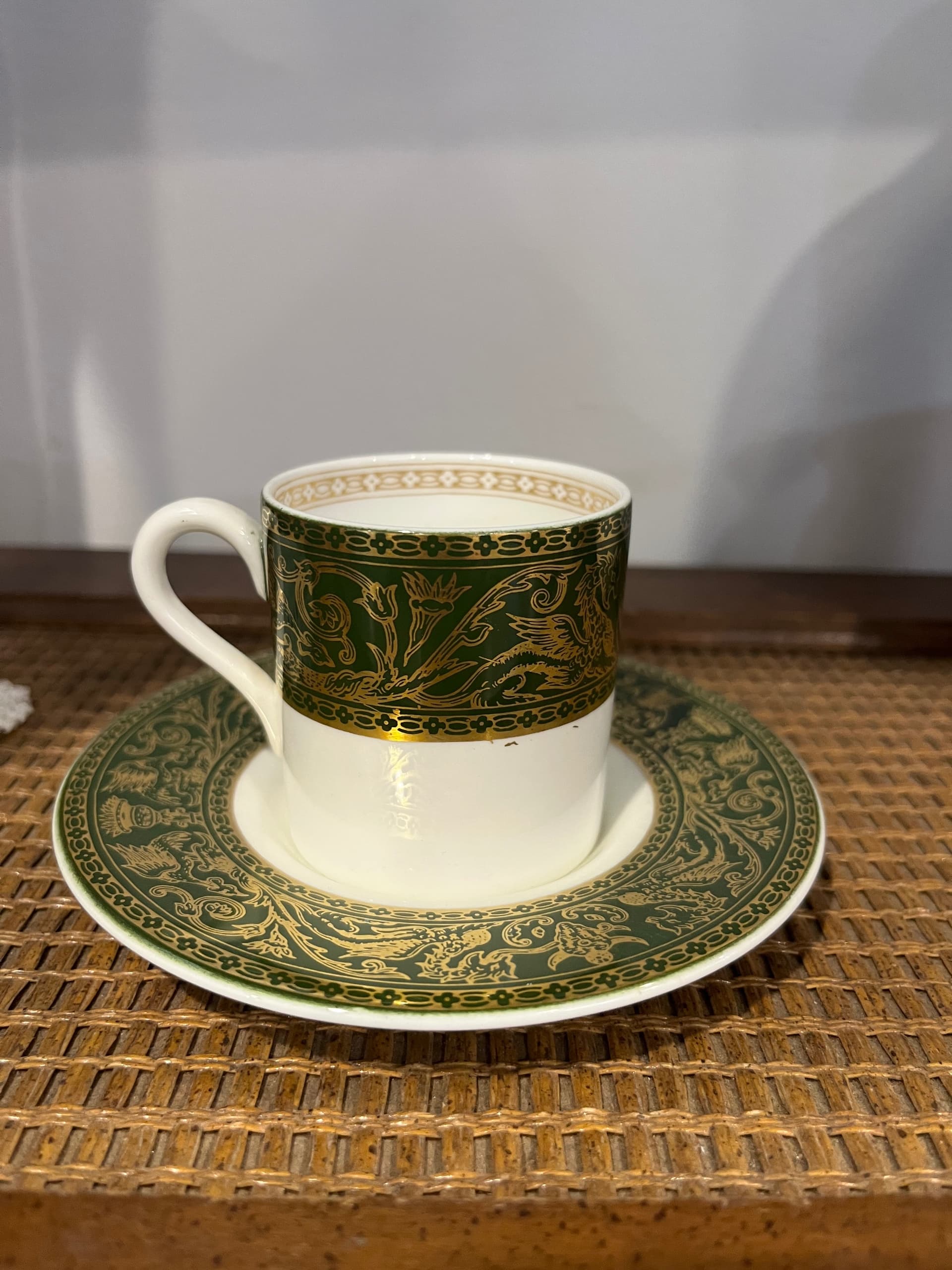 Wedgwood Florentine Green Demitasse Cup & Saucer - Regular - Thumbnail 5