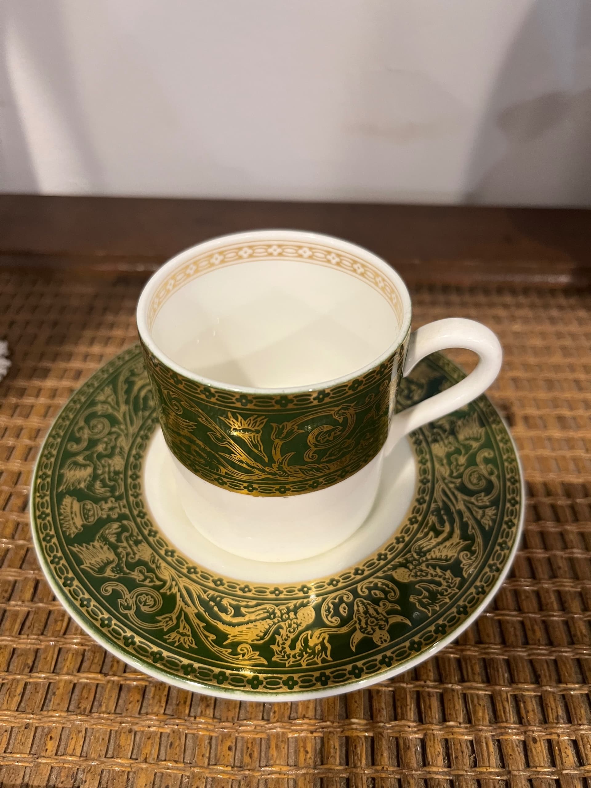 Wedgwood Florentine Green Demitasse Cup & Saucer - Regular - Thumbnail 7