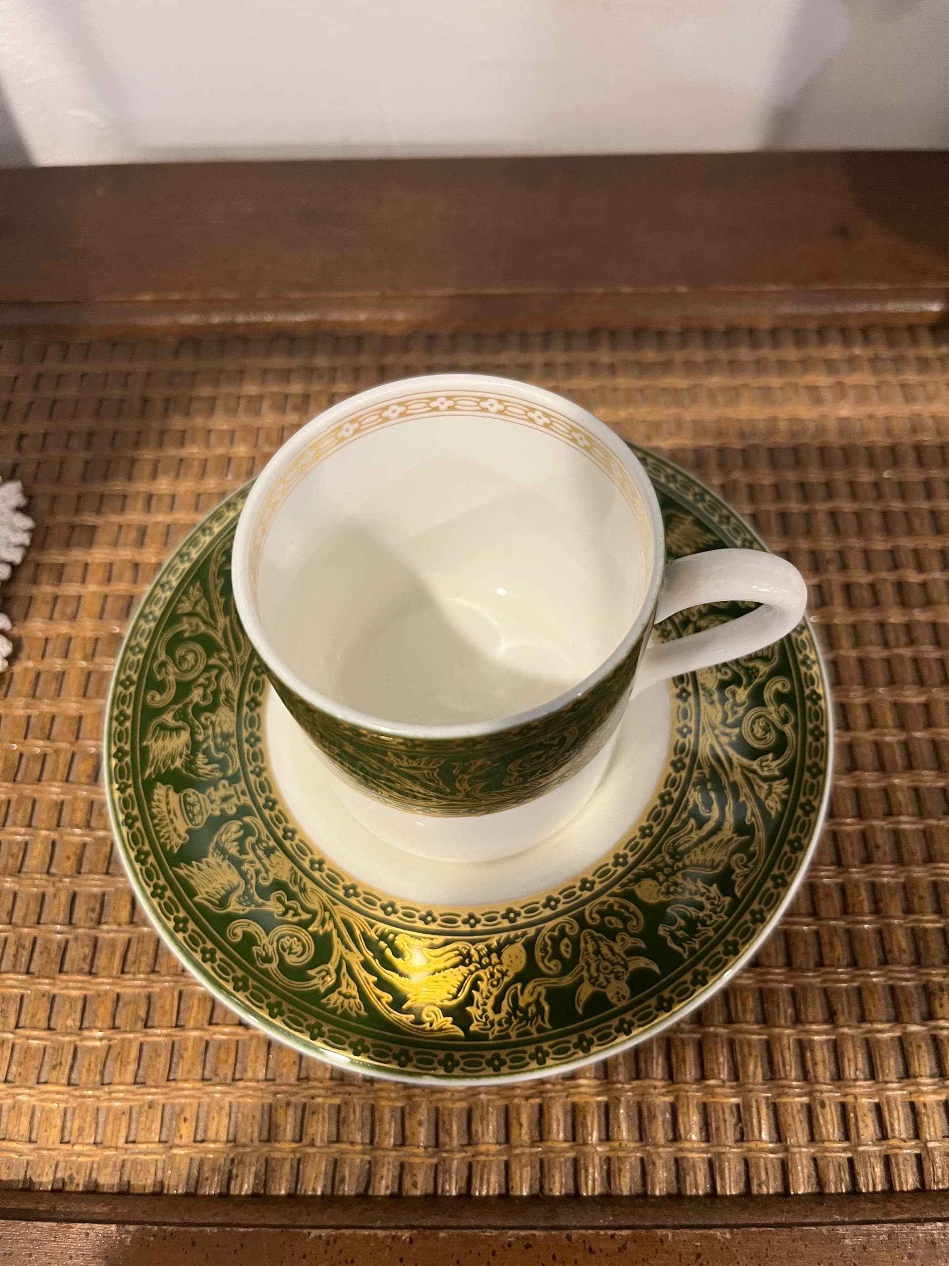 Wedgwood Florentine Green Demitasse Cup & Saucer - Regular - Thumbnail 8