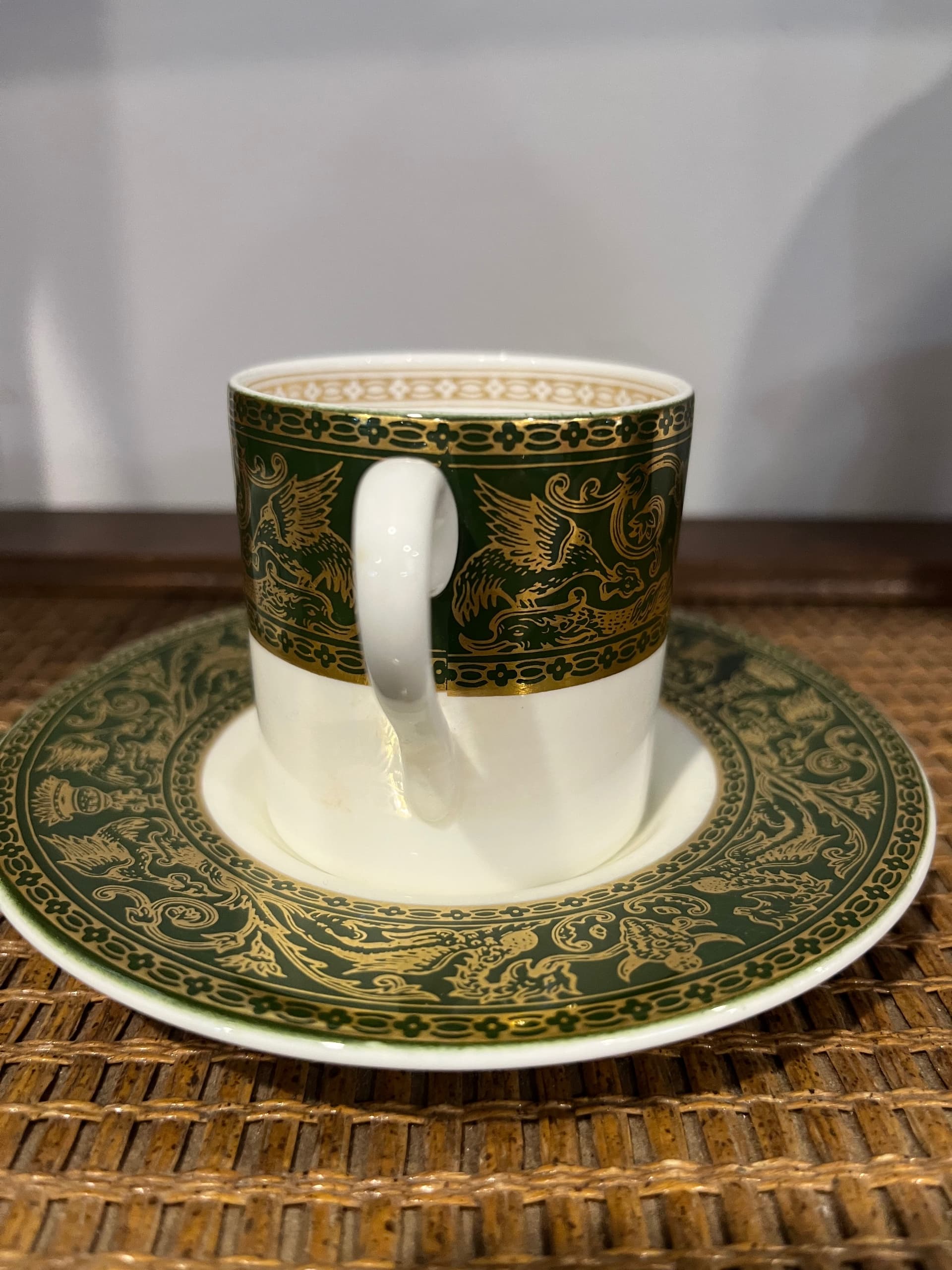 Wedgwood Florentine Green Demitasse Cup & Saucer - Regular - Thumbnail 6