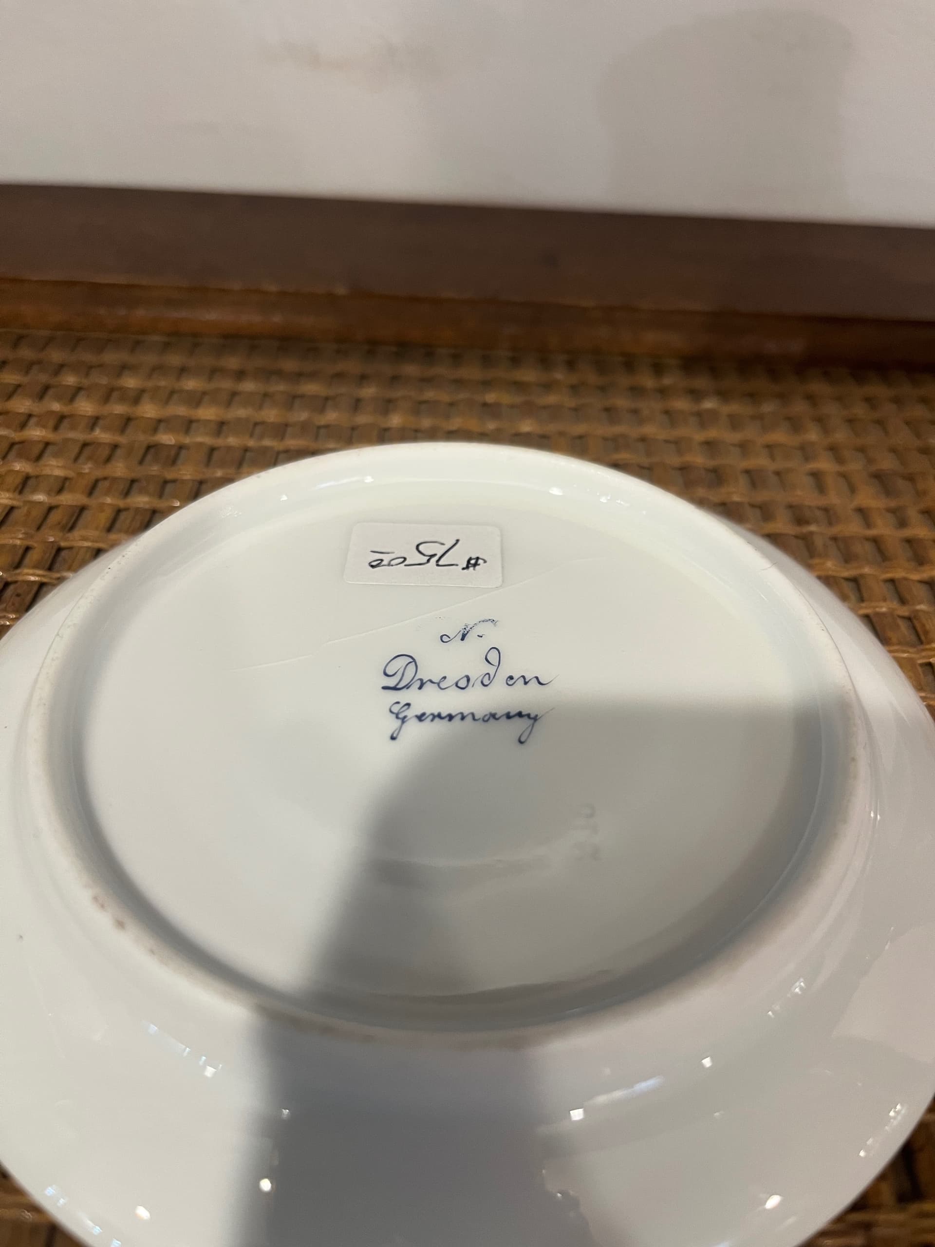 Antique German porcelain demitasse cup and saucer set - Regular - Thumbnail 4