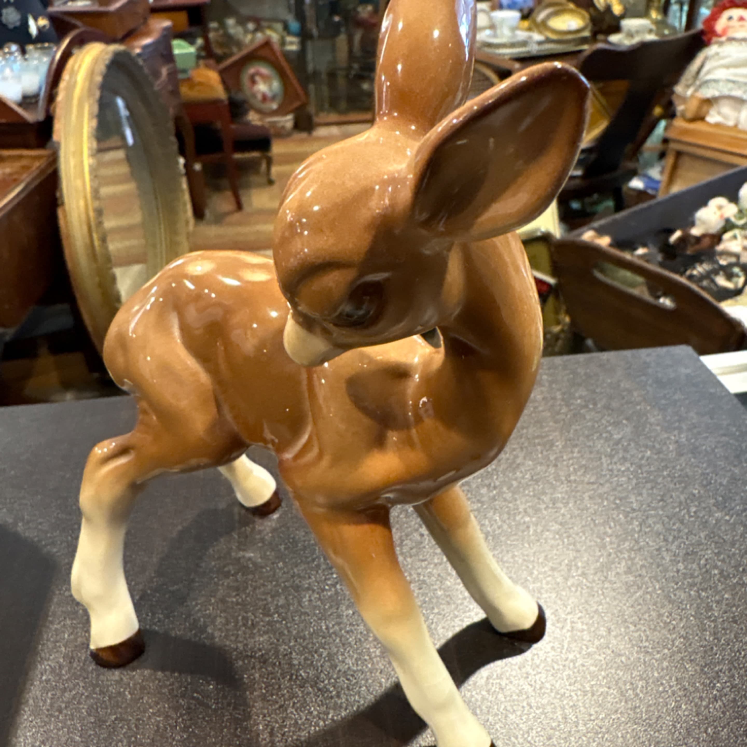Coopercraft England Ceramic Fawn Figurine | Mid-Century Deer Statue | British Pottery ( - Regular