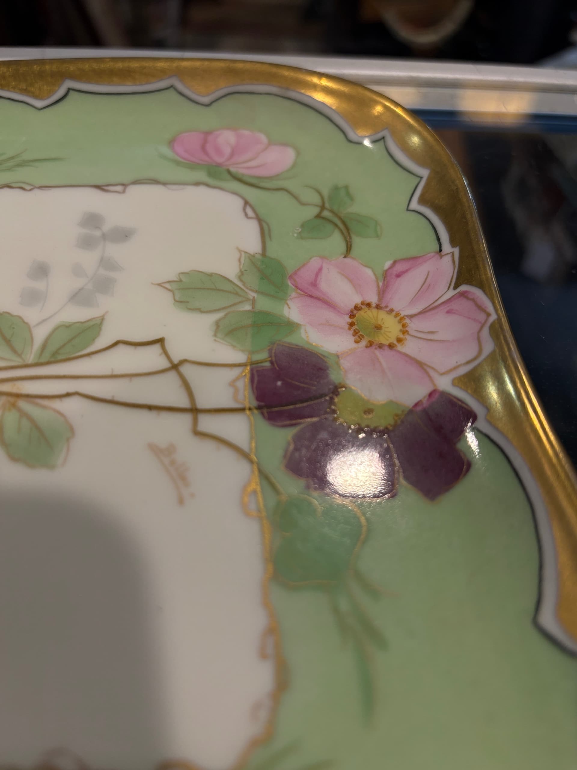 Stouffer Studio hand-painted porcelain dresser tray - Regular - Thumbnail 5