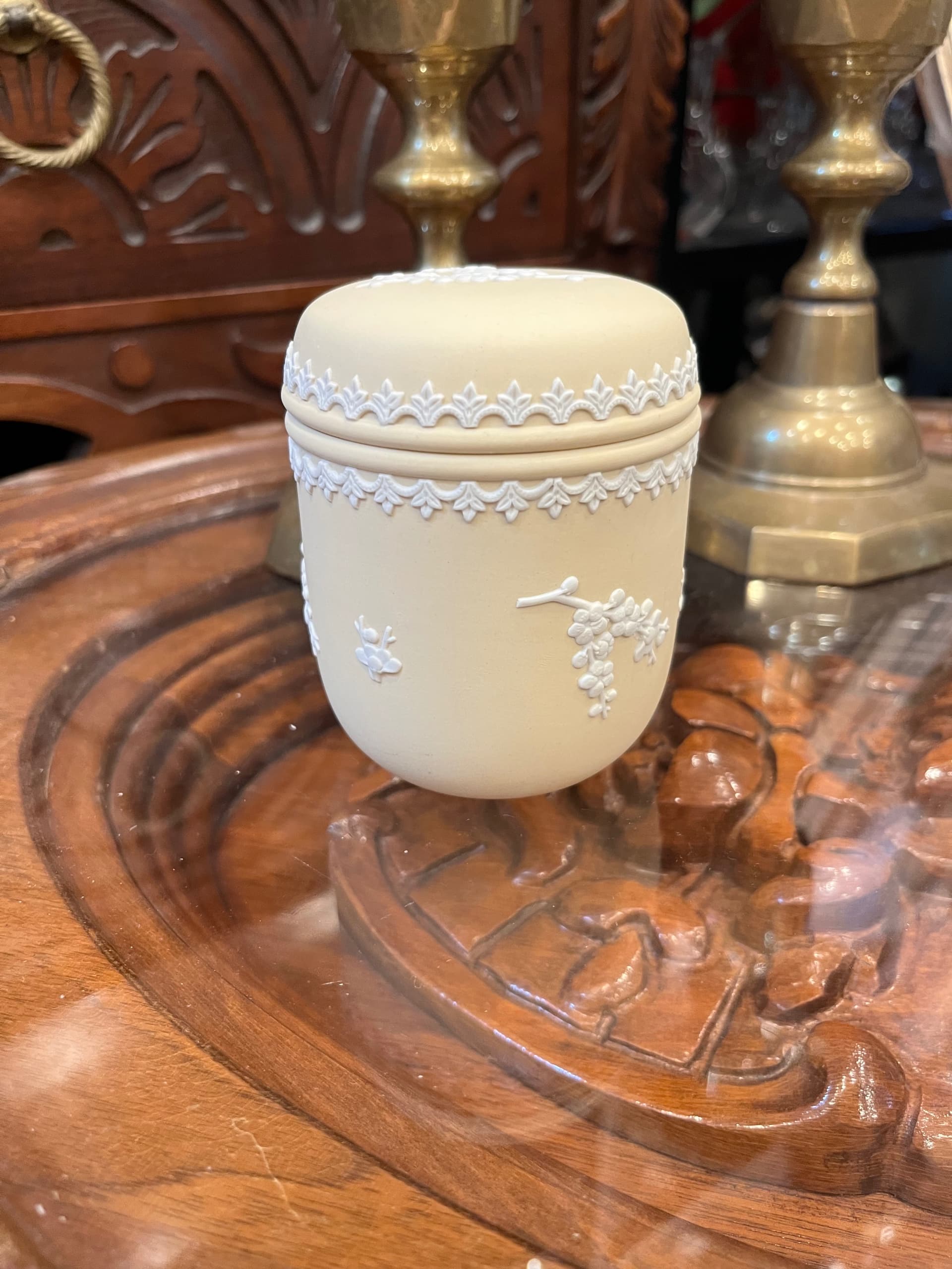 Wedgwood Jasperware Primrose Lidded Jar - Regular - Thumbnail 4