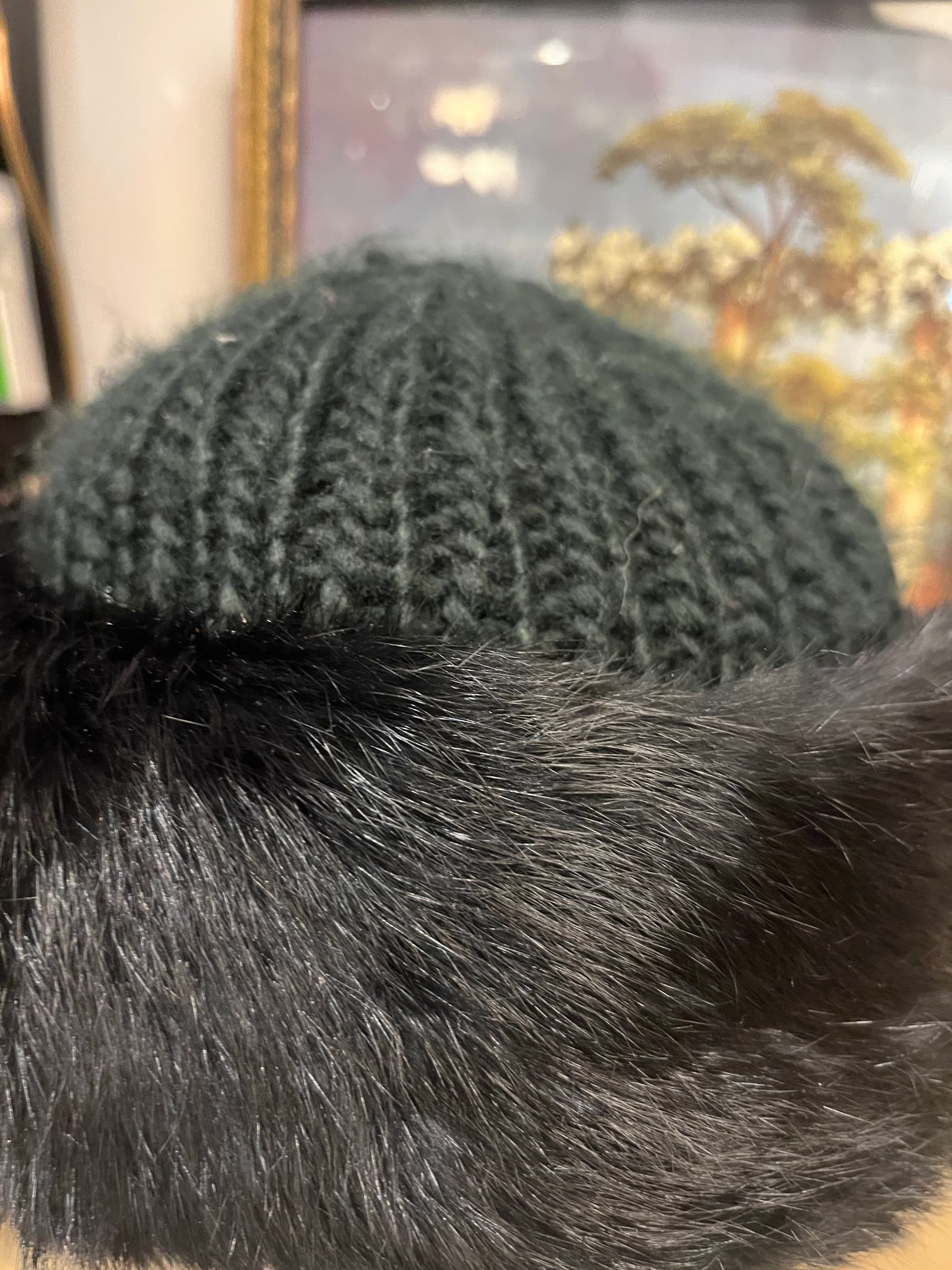 Vintage Surell Fur Knit Hat [1268] - Regular - Thumbnail 6