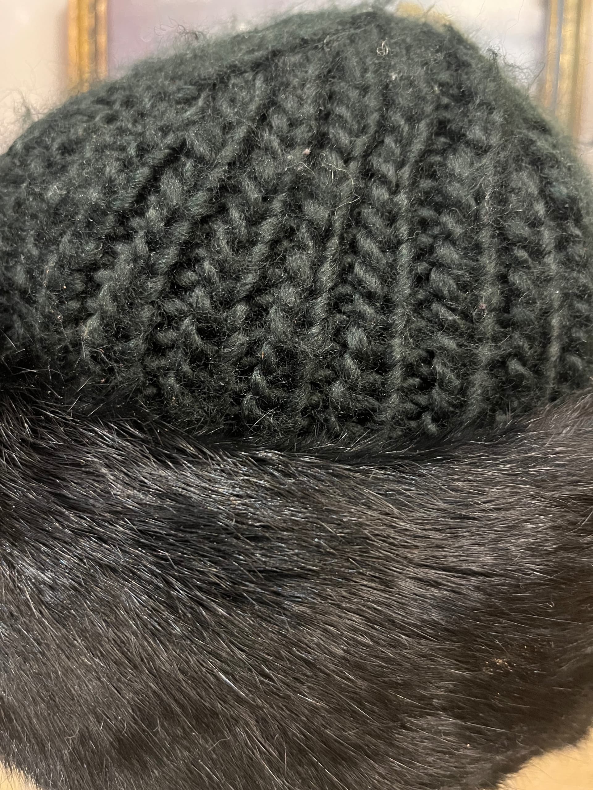 Vintage Surell Fur Knit Hat [1268] - Regular - Thumbnail 5