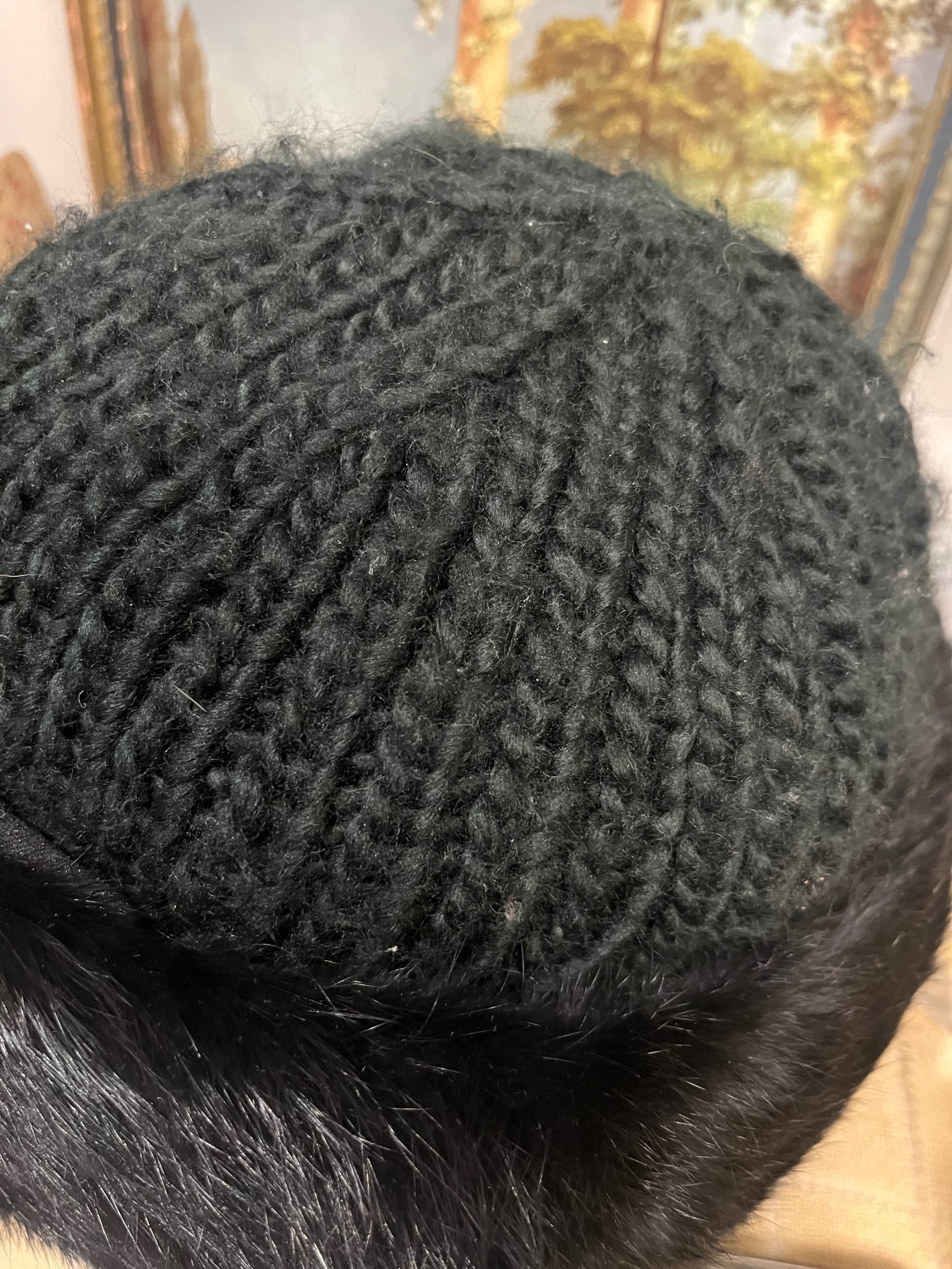 Vintage Surell Fur Knit Hat [1268] - Regular - Thumbnail 7