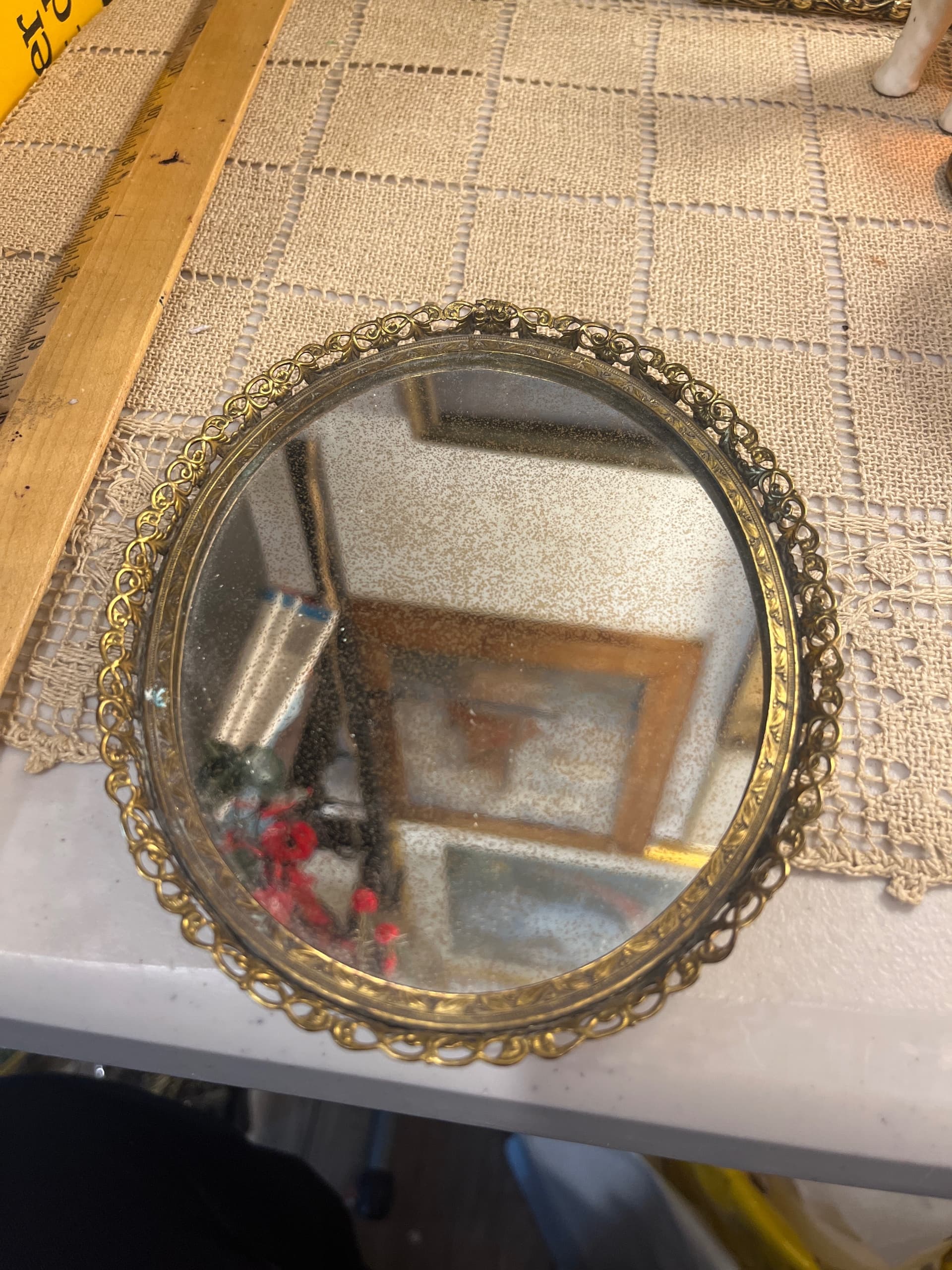 Brass Vanity Mirror - Regular - Thumbnail 6