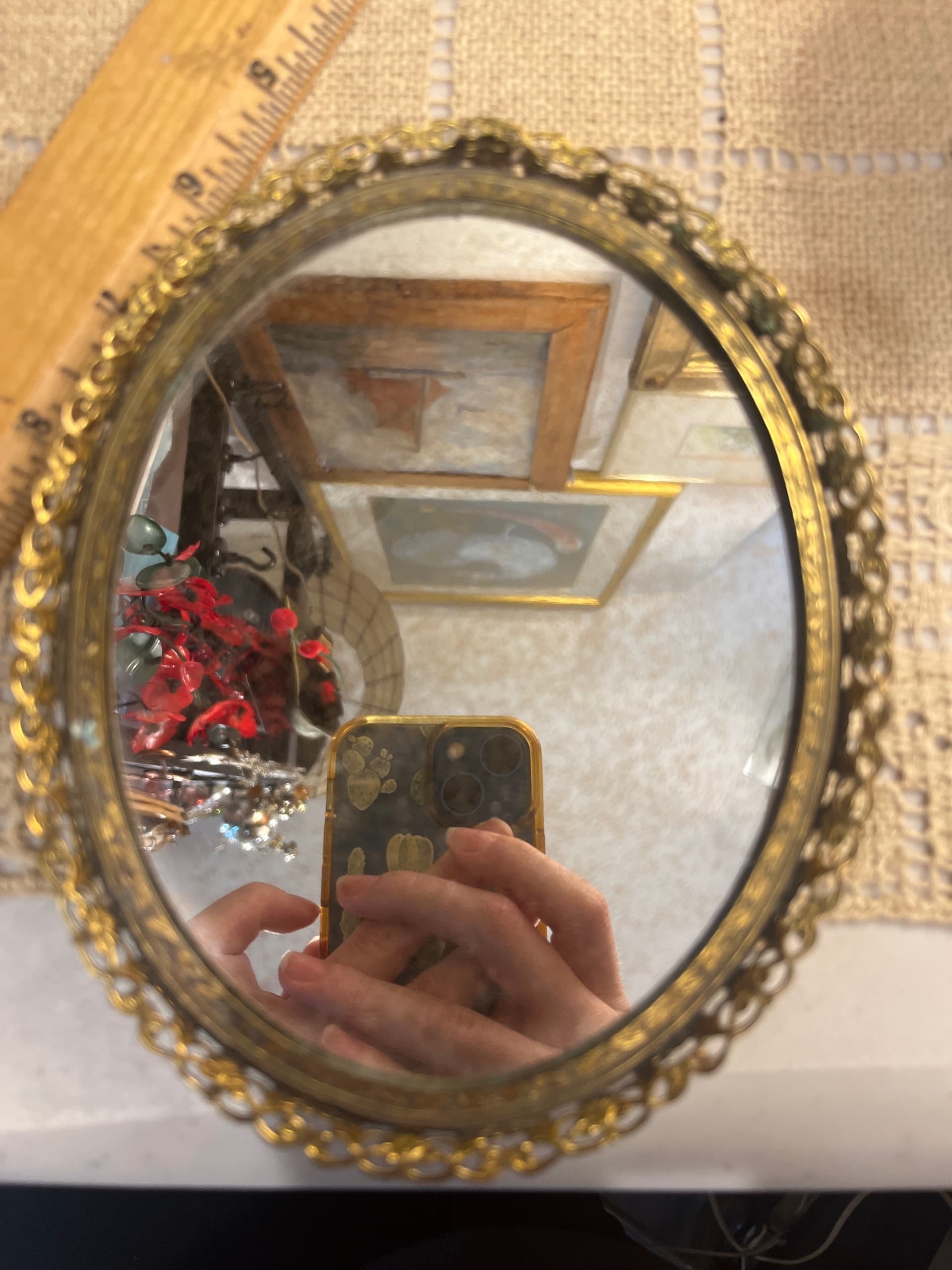 Brass Vanity Mirror - Regular - Thumbnail 4