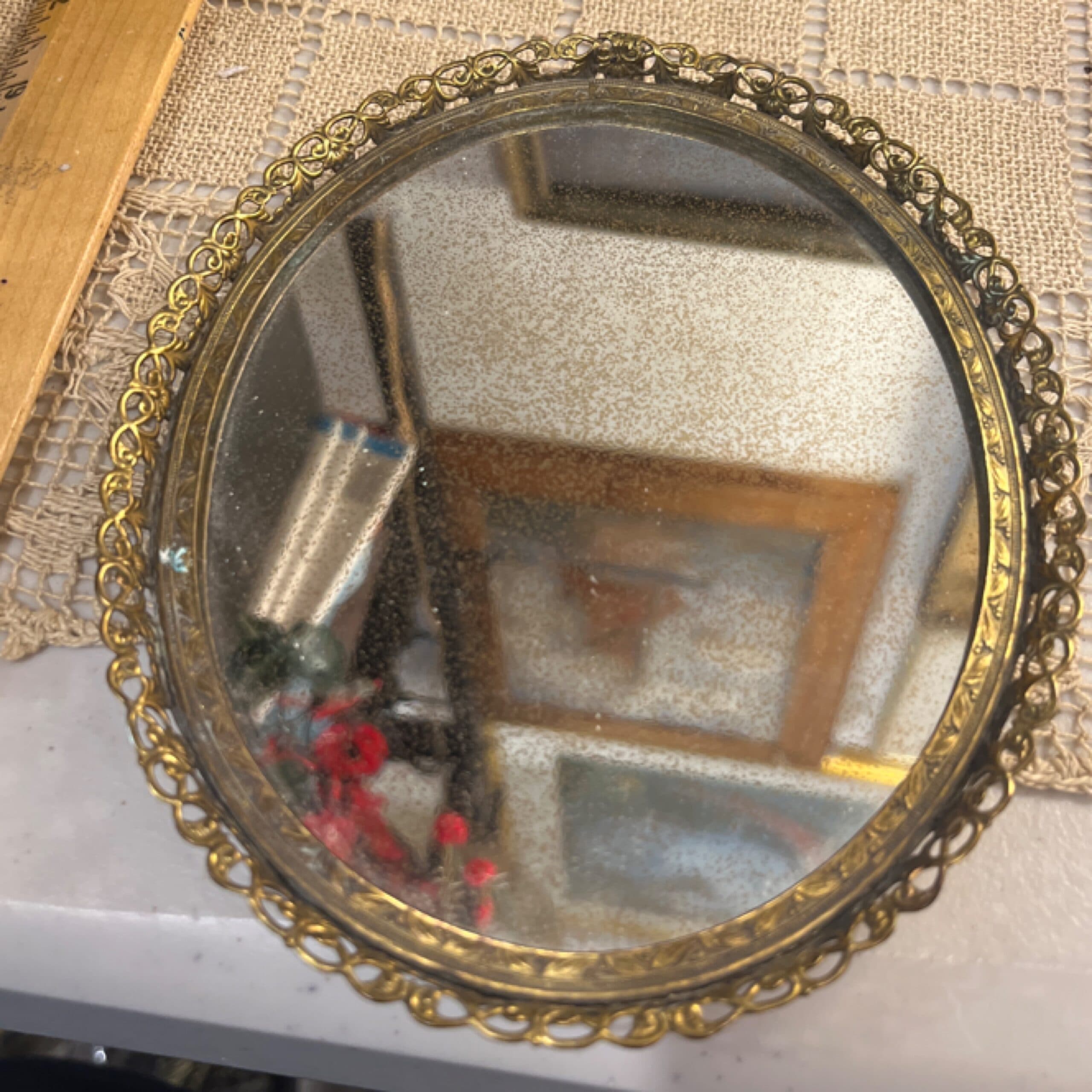 Brass Vanity Mirror - Regular - Thumbnail 5