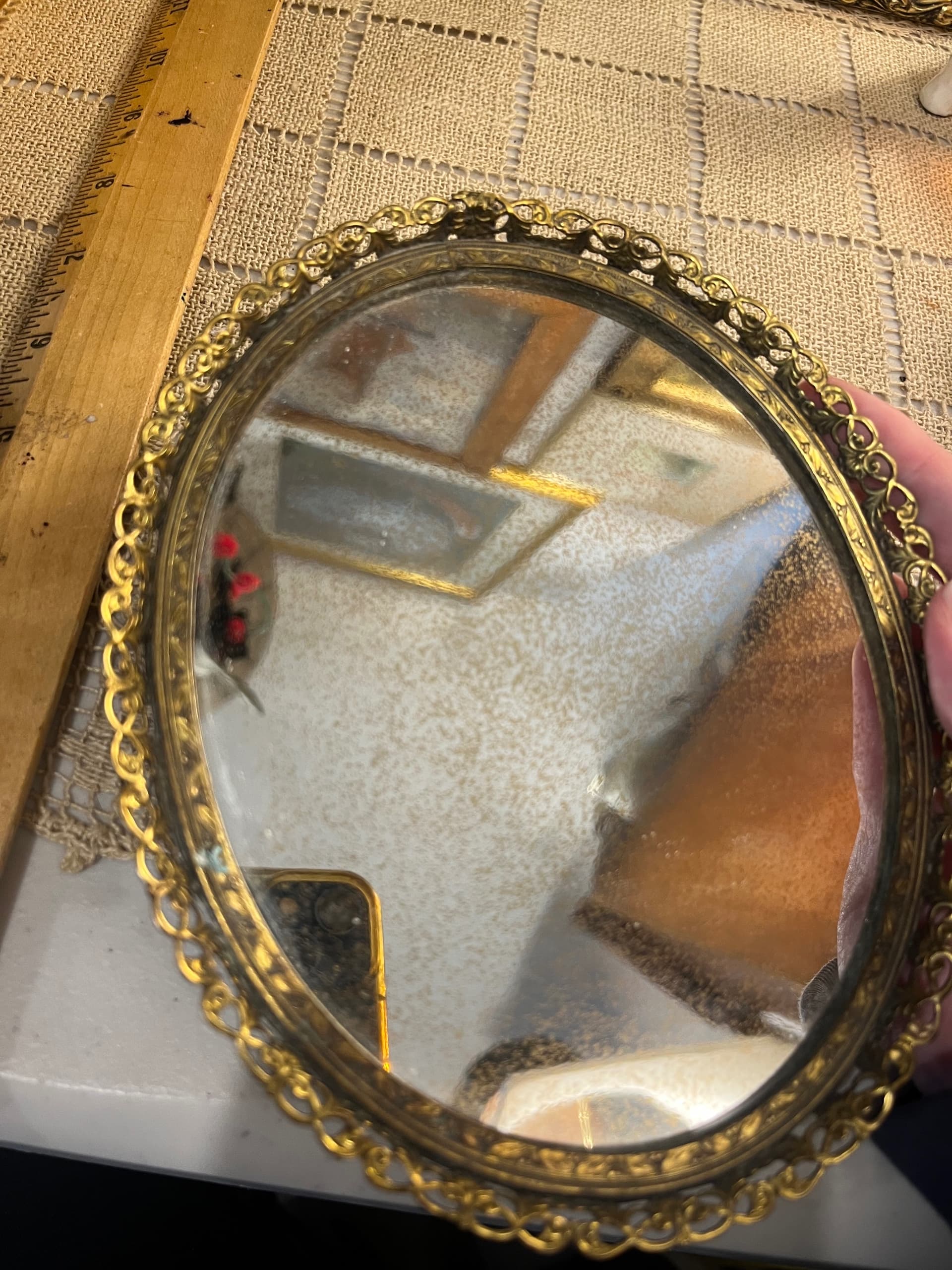 Brass Vanity Mirror - Regular - Thumbnail 7