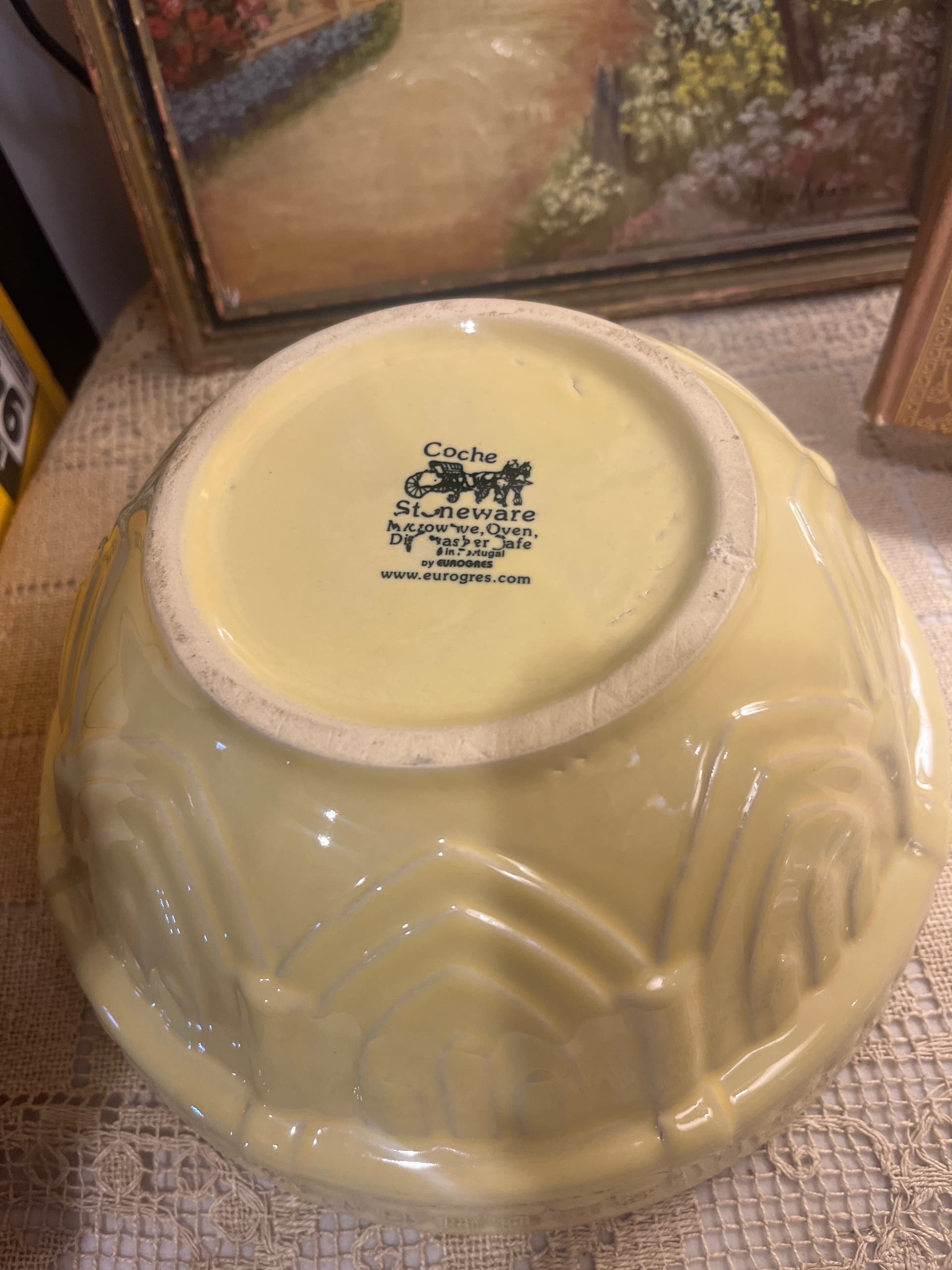 Coche Yellow Stoneware Mixing Bowl [1268] - Regular - Thumbnail 2