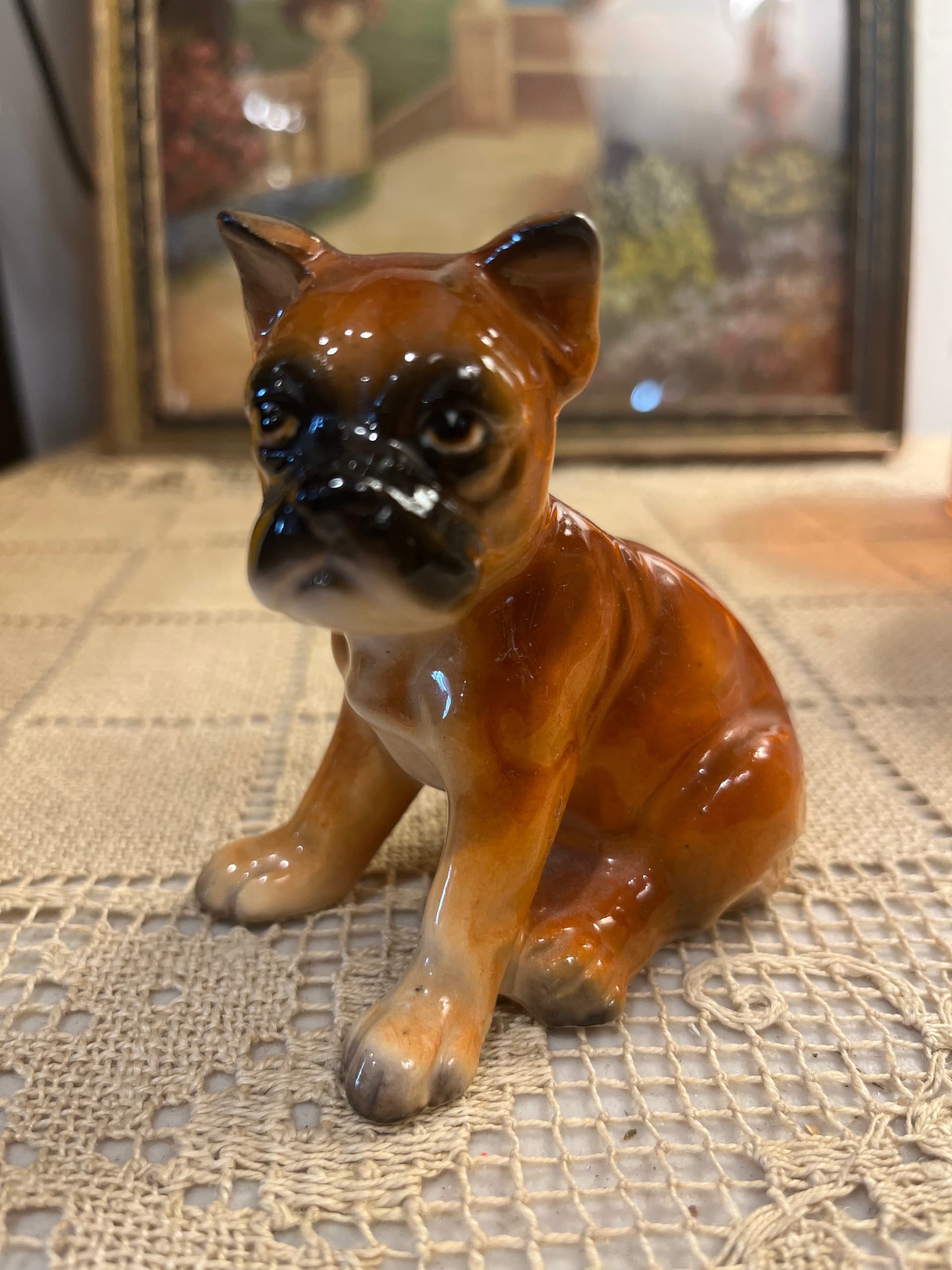 Ceramic Boxer Dog Figurine - Regular - Thumbnail 2