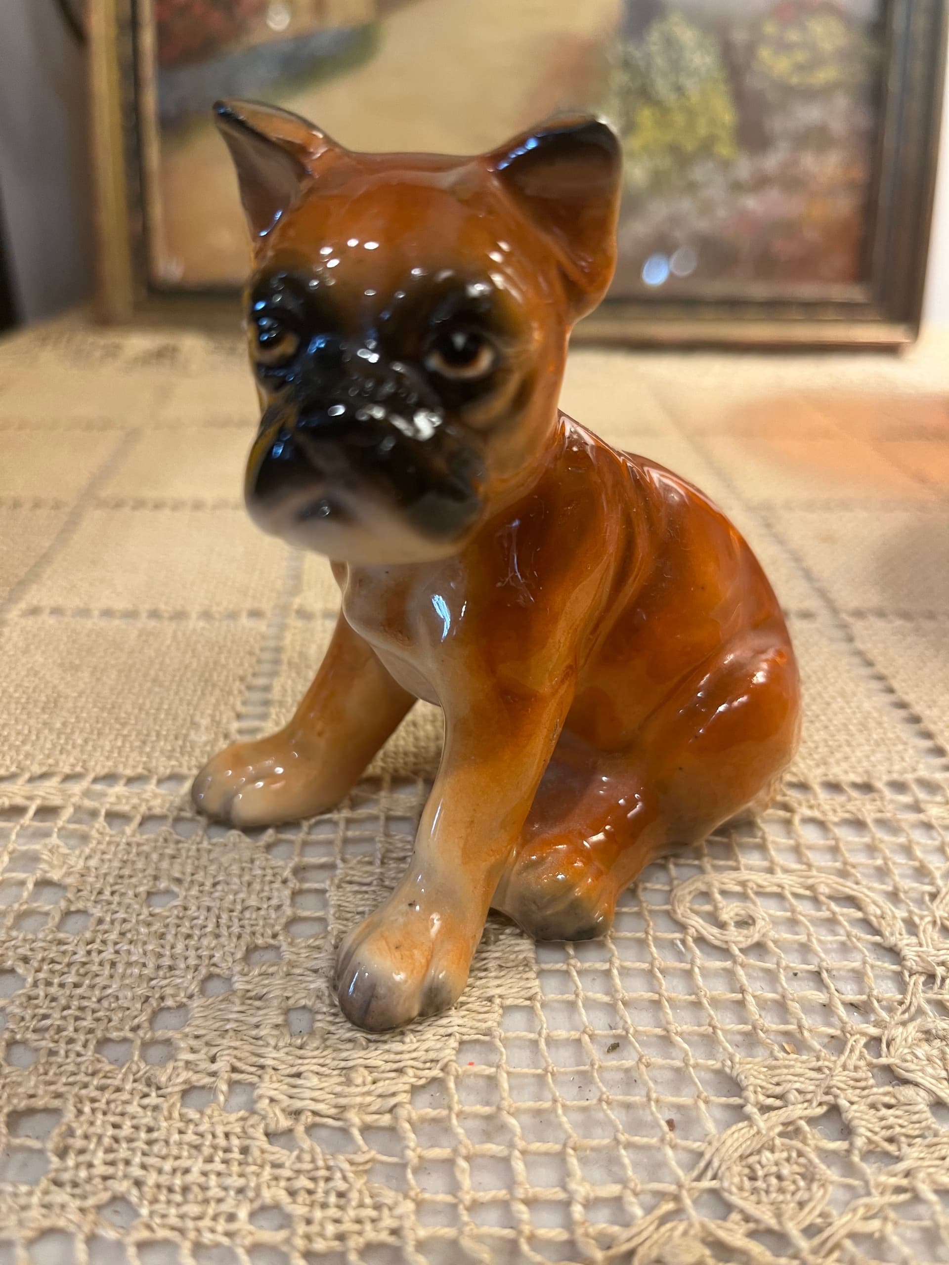 Ceramic Boxer Dog Figurine - Regular - Thumbnail 3