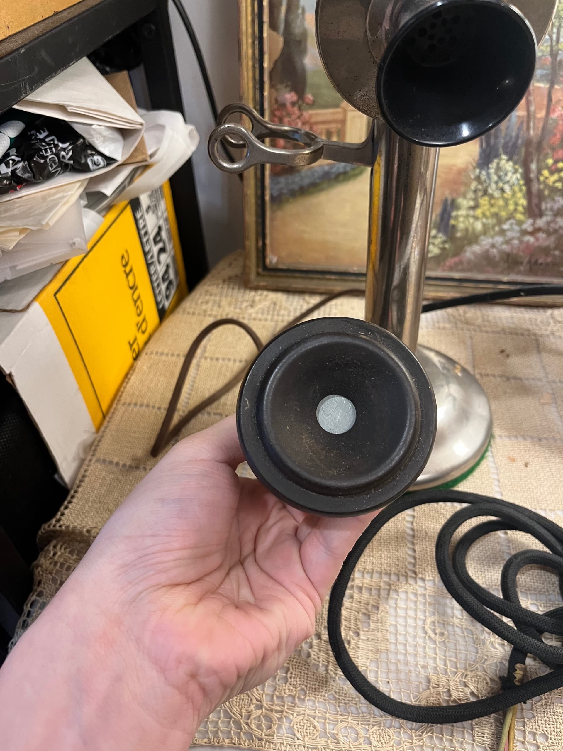 Vintage Western Electric Candlestick Telephone with Pony Reciever - Regular - Thumbnail 12