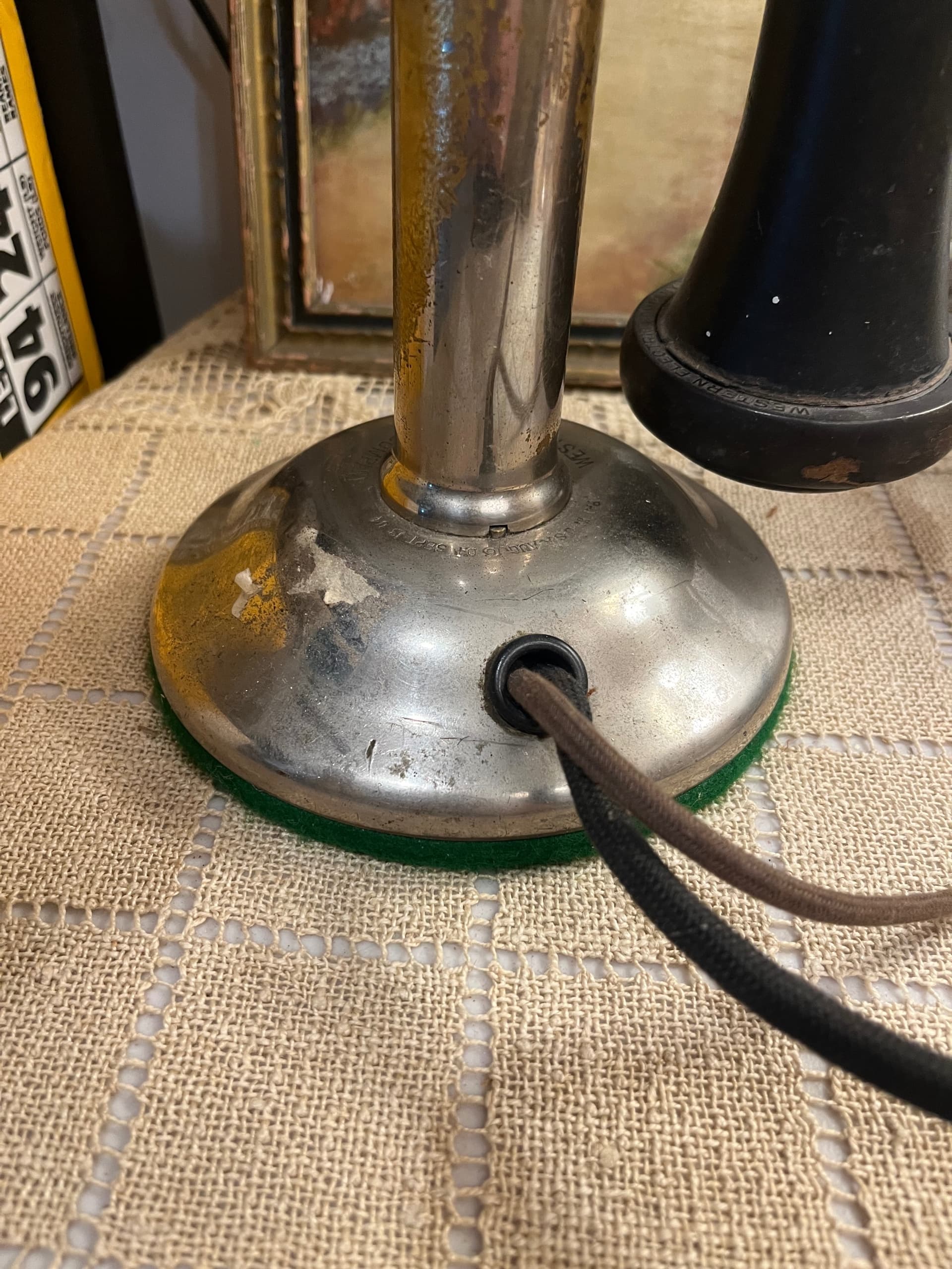 Vintage Western Electric Candlestick Telephone with Pony Reciever - Regular - Thumbnail 6