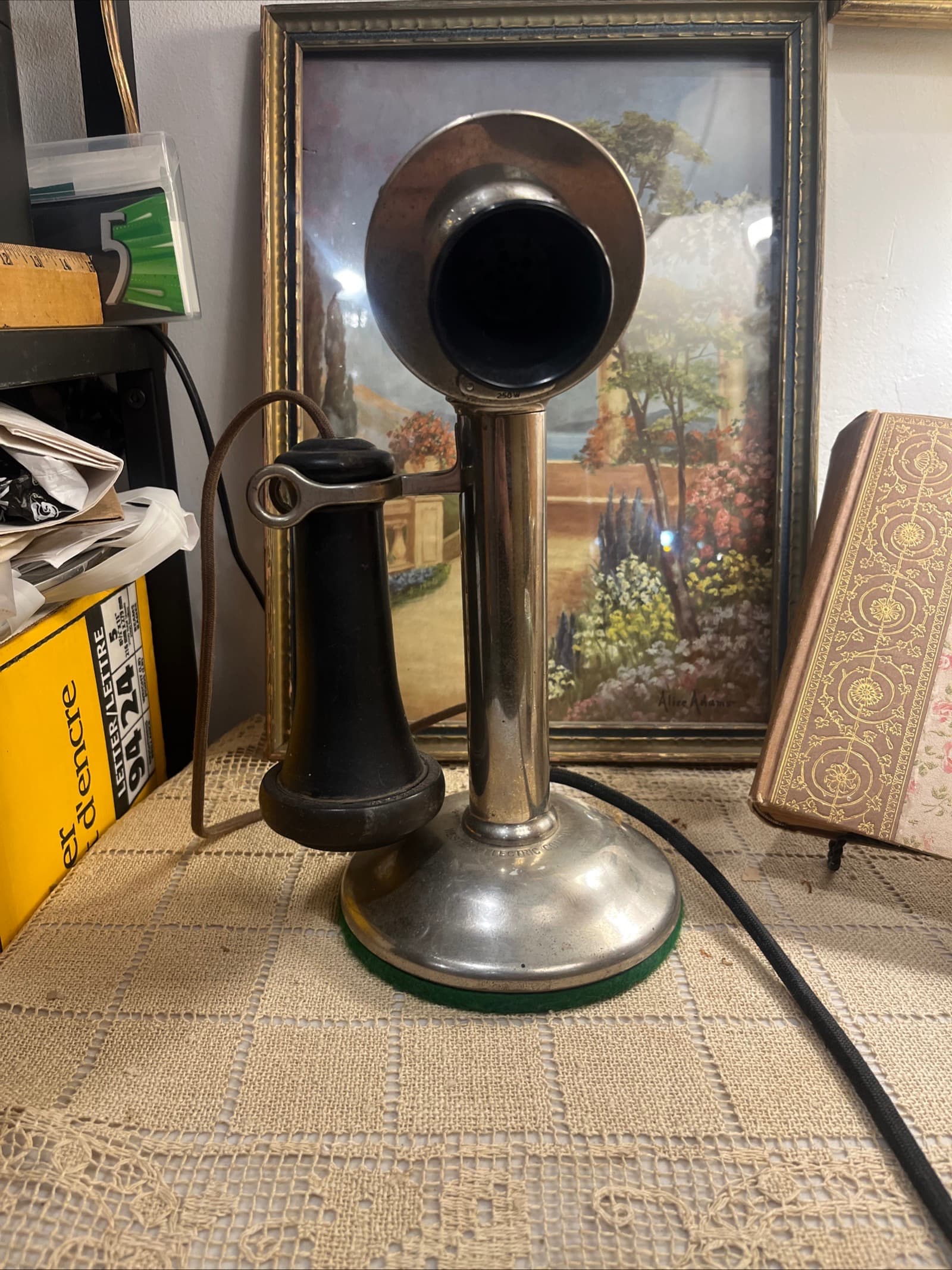 Vintage Western Electric Candlestick Telephone with Pony Reciever - Regular - Thumbnail 10
