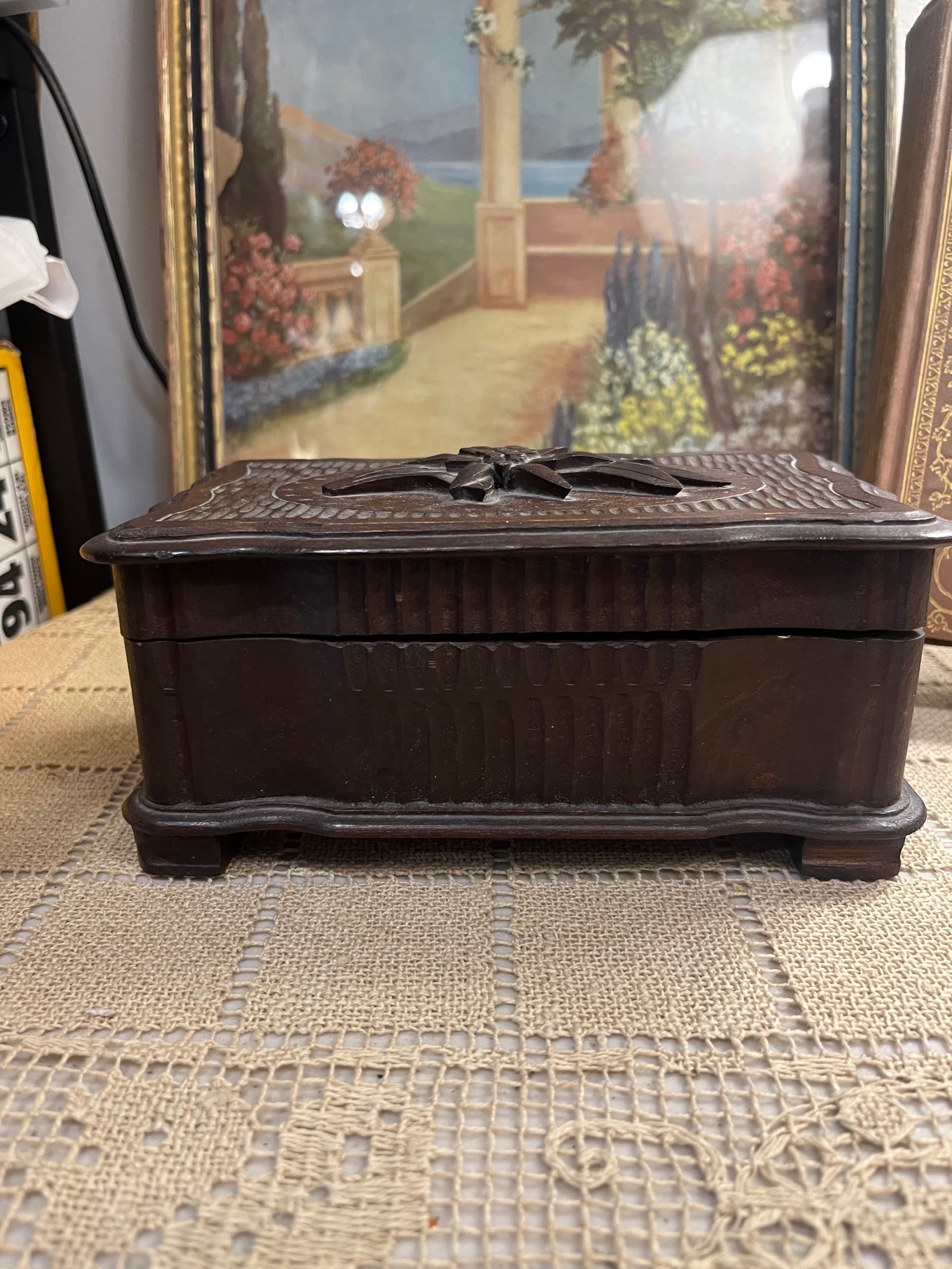 Carved Wooden Music Box [1268] - Regular - Thumbnail 12