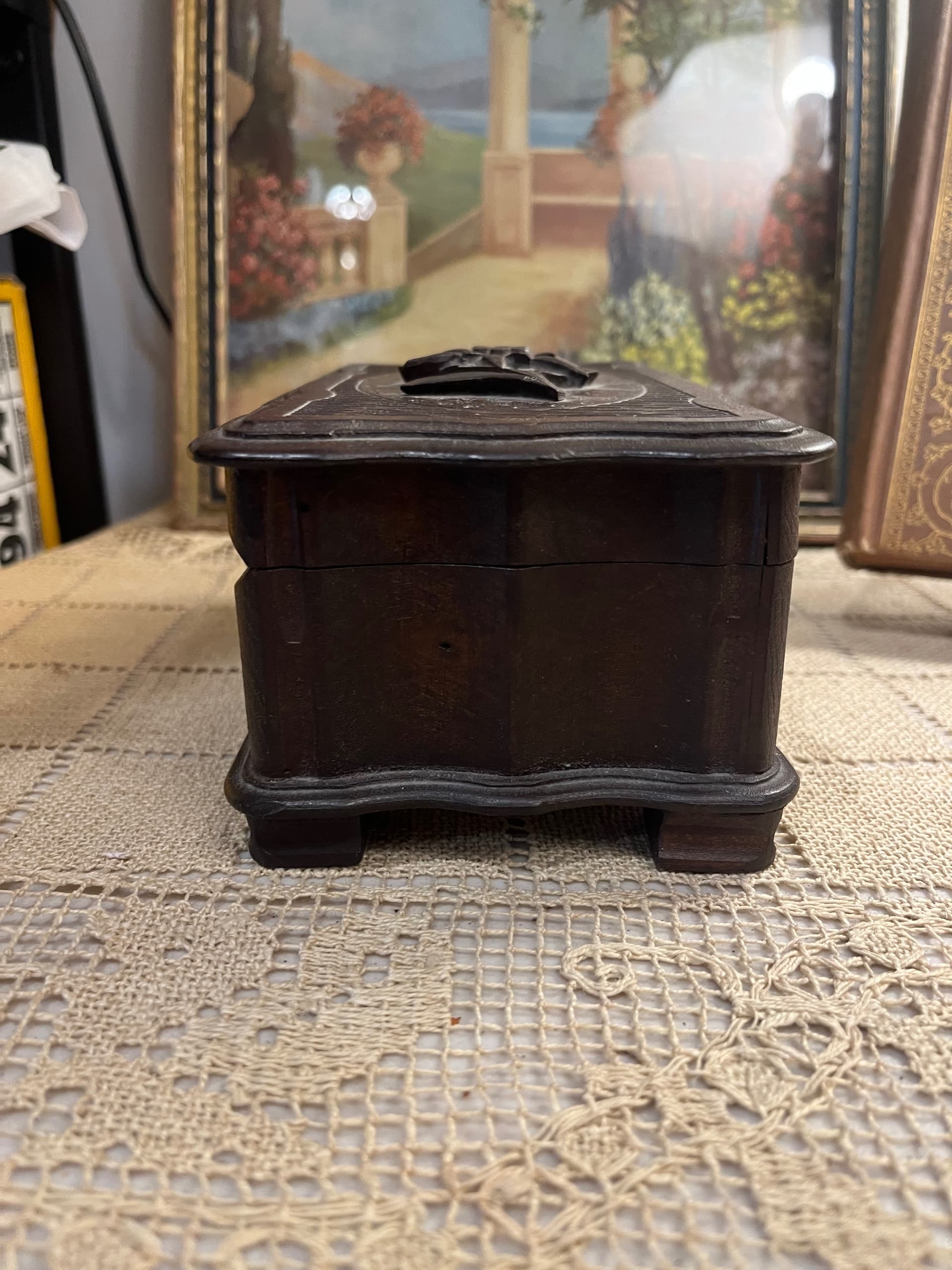 Carved Wooden Music Box [1268] - Regular - Thumbnail 8