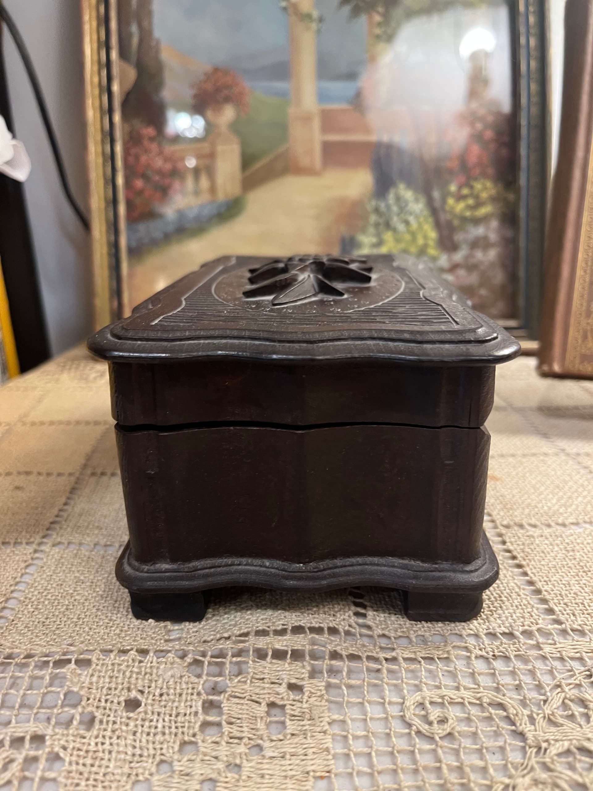 Carved Wooden Music Box [1268] - Regular - Thumbnail 10