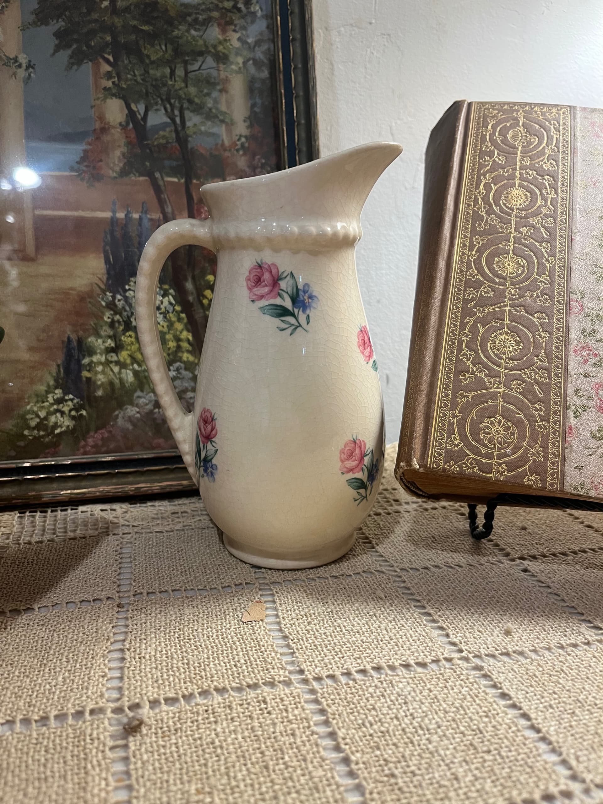 Floral Ceramic Pitcher - Regular - Thumbnail 7