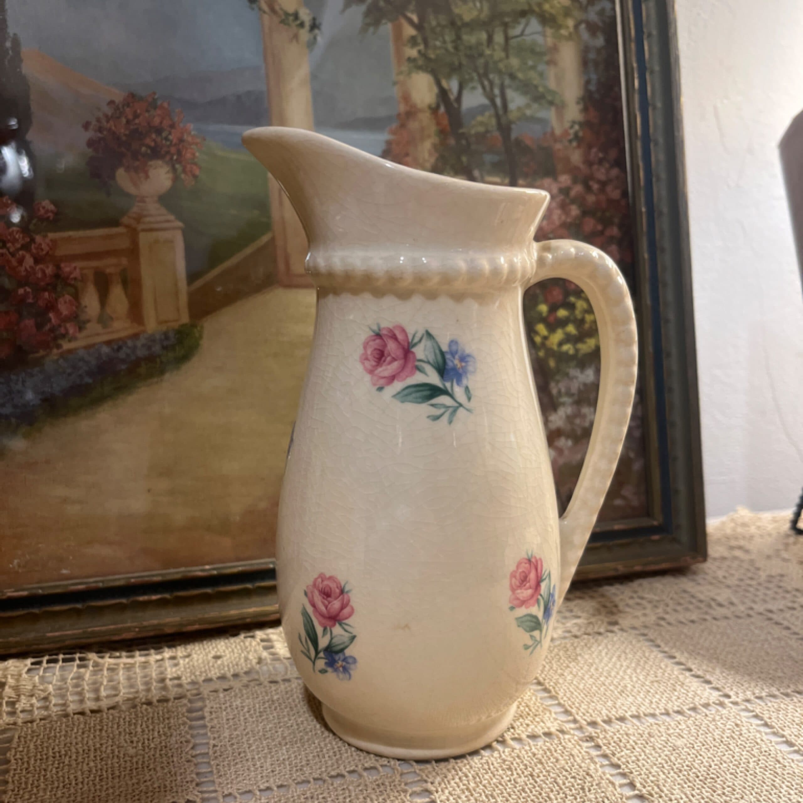 Floral Ceramic Pitcher - Regular - Thumbnail 6